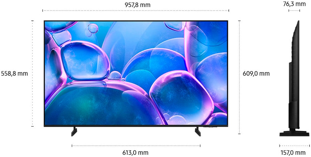 Samsung LED-Fernseher »GU43U7099FU« 108 cm/43 Smart-TV Crystal UHD, Q-Symphony, Dolby Surround Sound, Triple Tuner, Smart-Hub