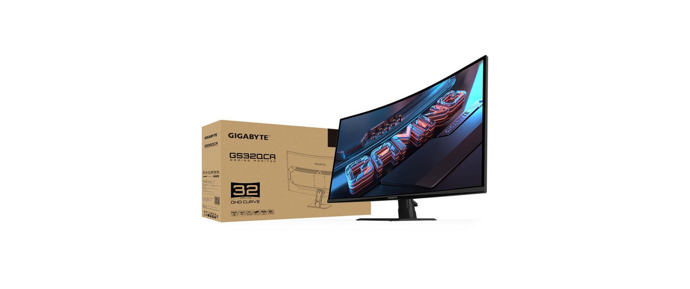 Gigabyte Curved-Gaming-Monitor »GS32QCA« 80,01 cm/31,5 ″  2560 x 1440 px WQHD 1 Reaktionszeit 180 Hz