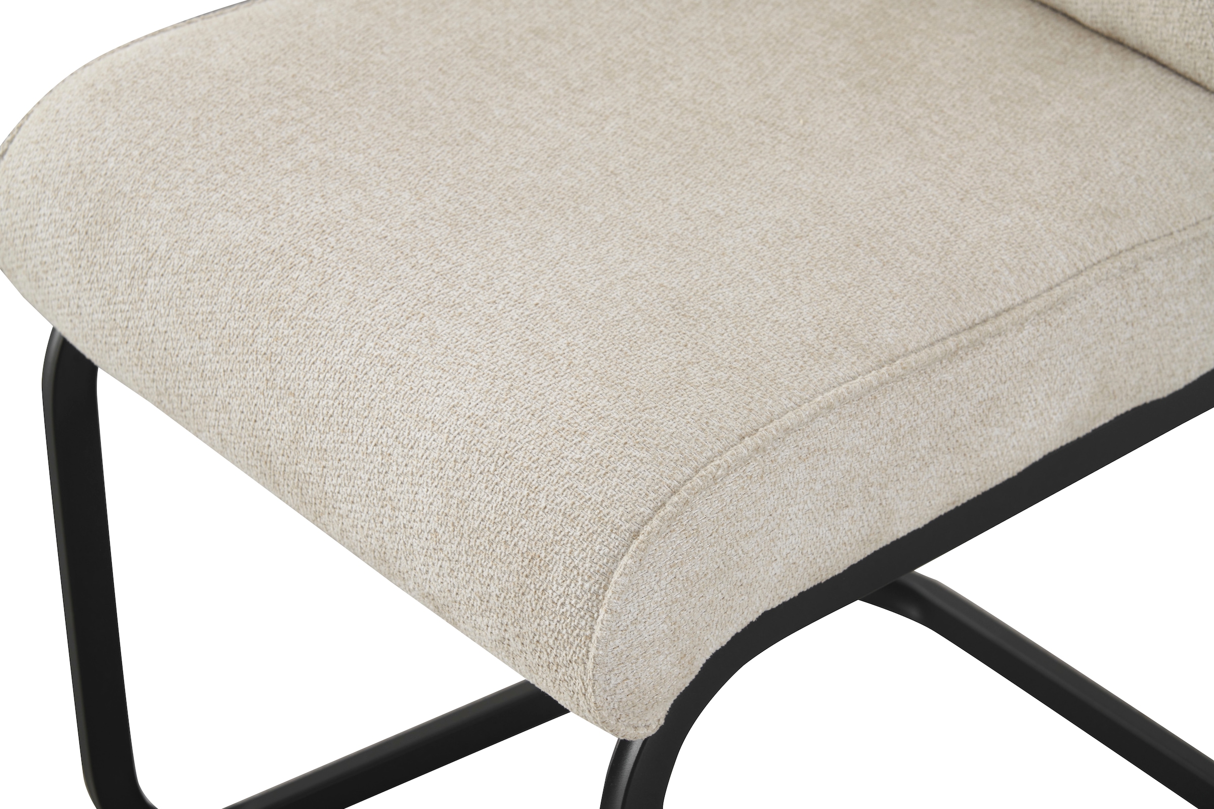Home affaire Chaise de salle à manger »BARRIE, 2er Set, mit Metallgestell in matt schwarz« (Ensemble) 2 cuisin verschiedenen Farben, Belsatbarkeit pro Stuhl 120 kg