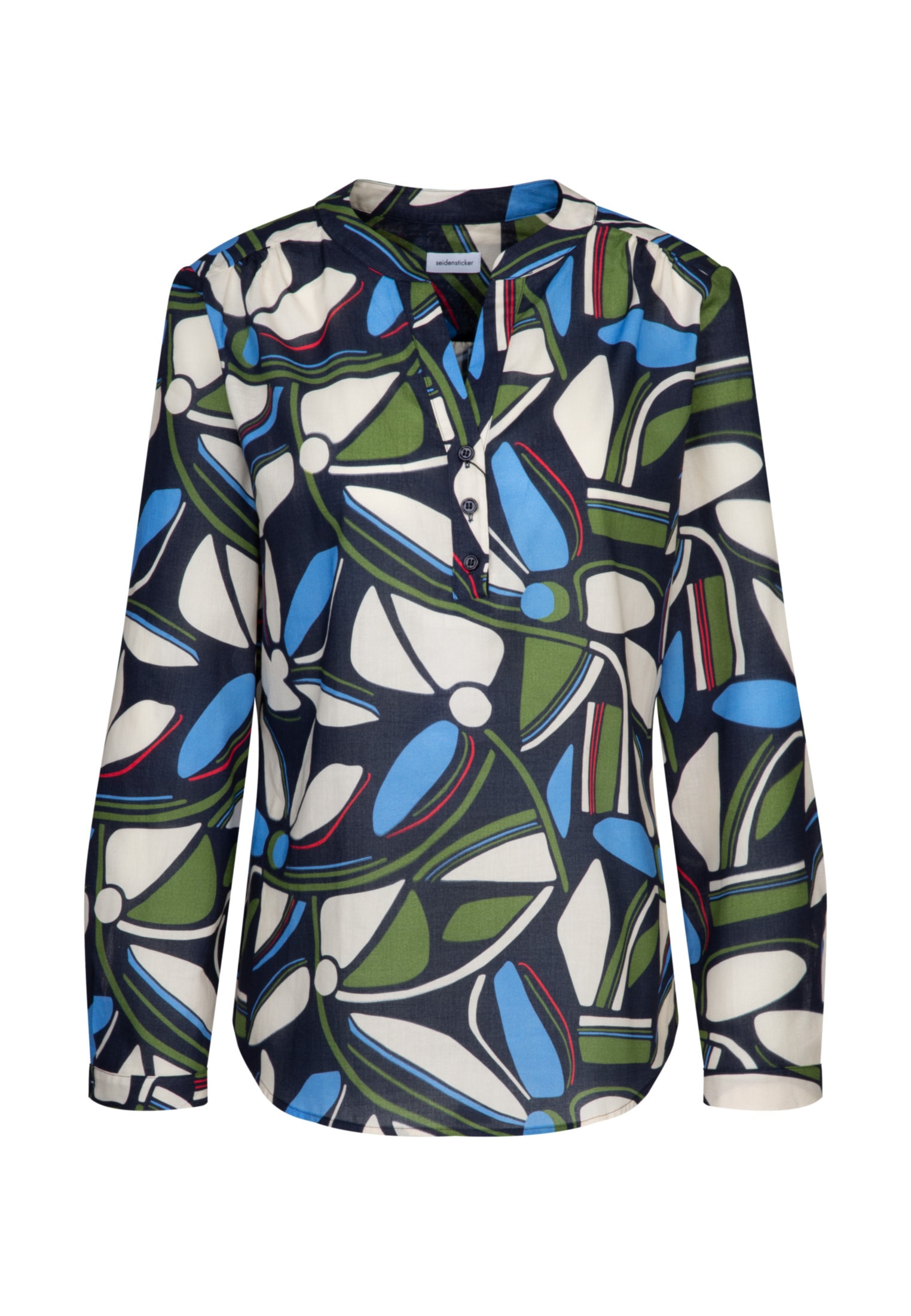 seidensticker Klassische Bluse »Schwarze Rose« Tunika Floral