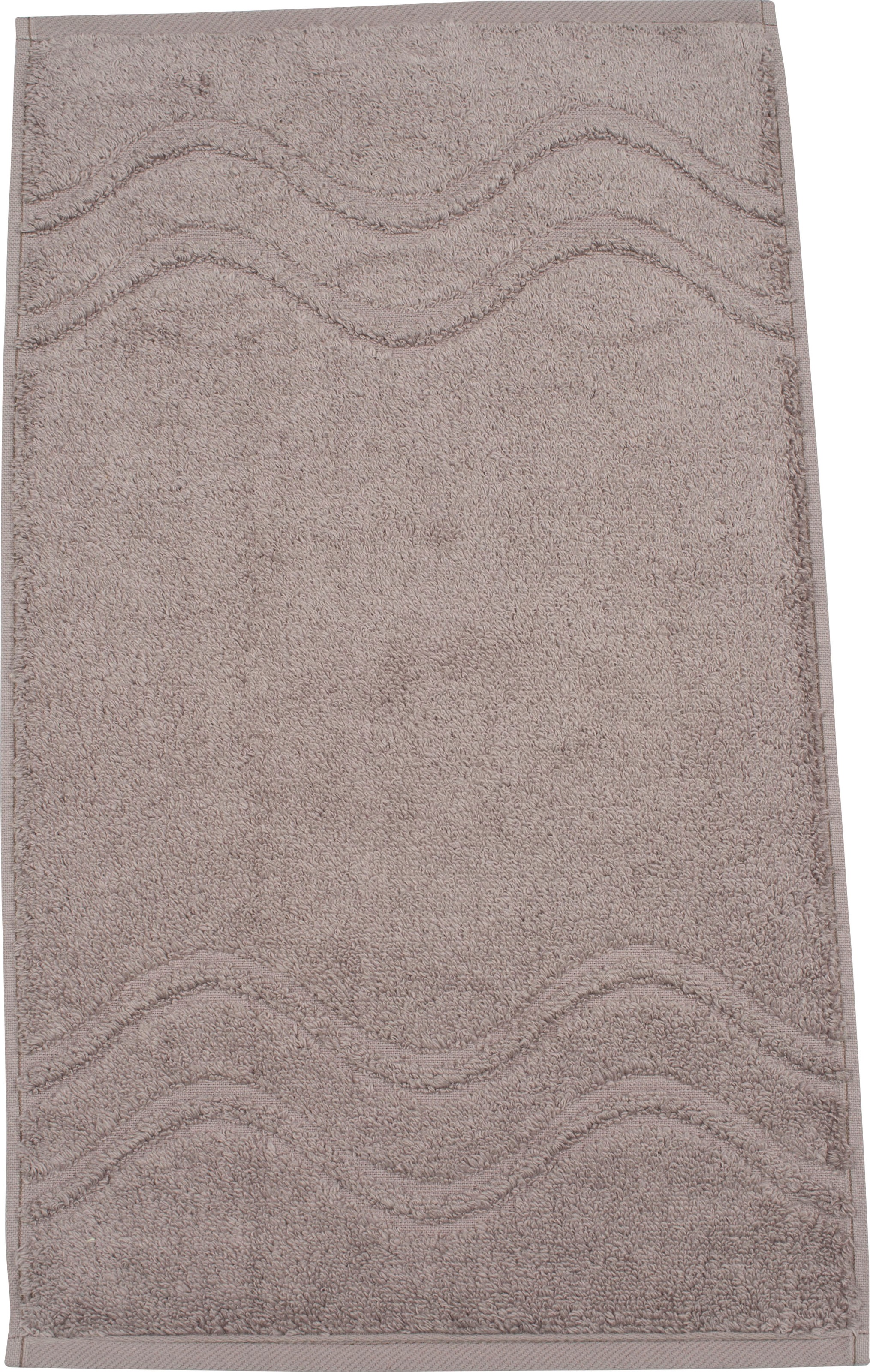 ROSS Gästehandtuch »Cashmere feeling« 100% Baumwolle, mit Wellen-Bordüre, grosse Farbauswahl