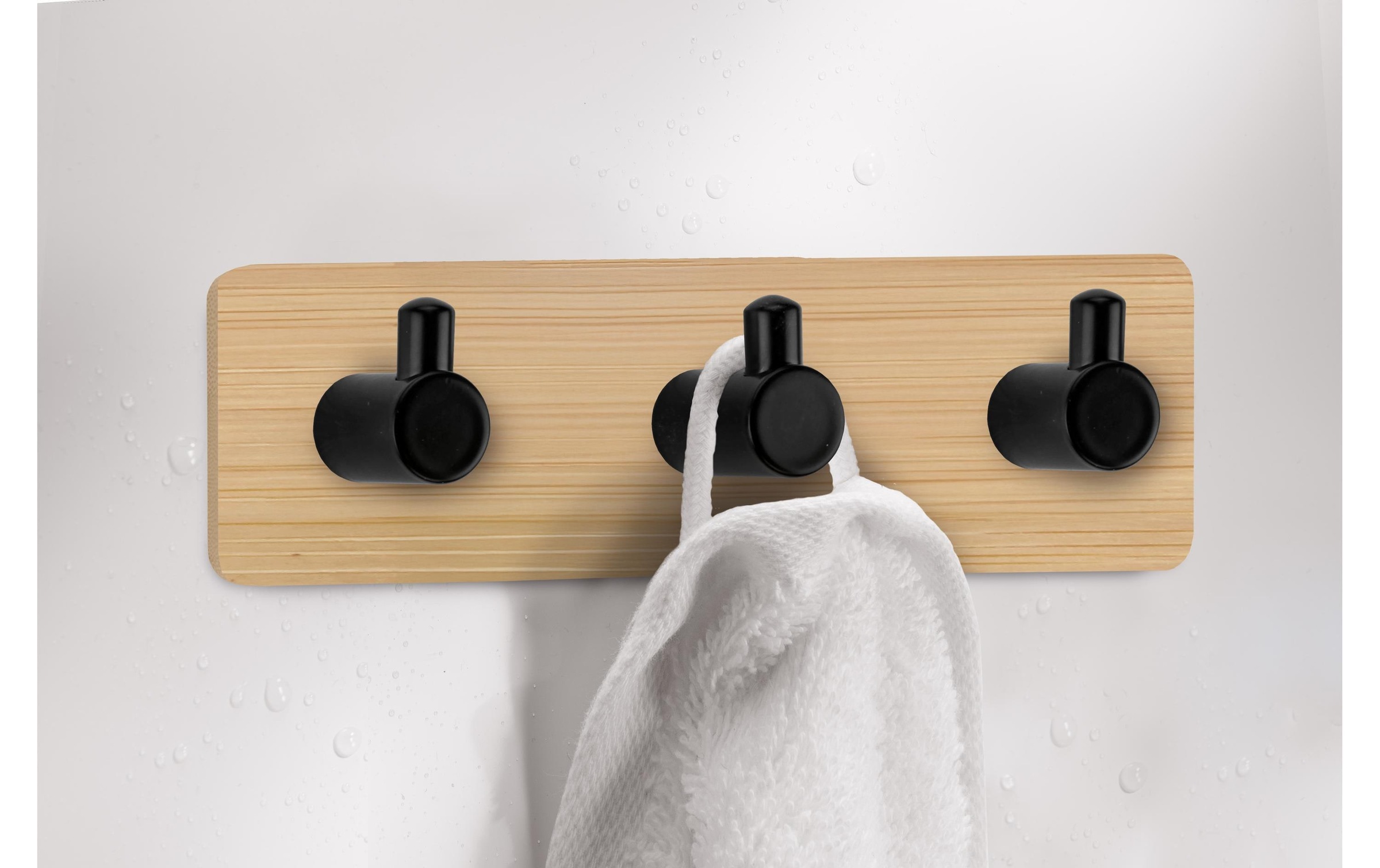 Kleine Wolke Porte-manteau mural »Bamboo Pin Hook Trio«