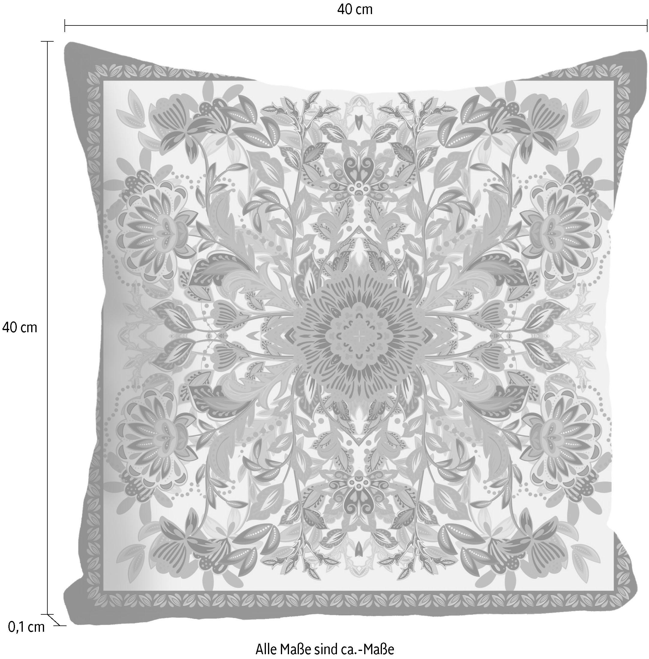 queence Dekokissen »Ornament« Kissenhülle ohne Füllung, 1 Stück