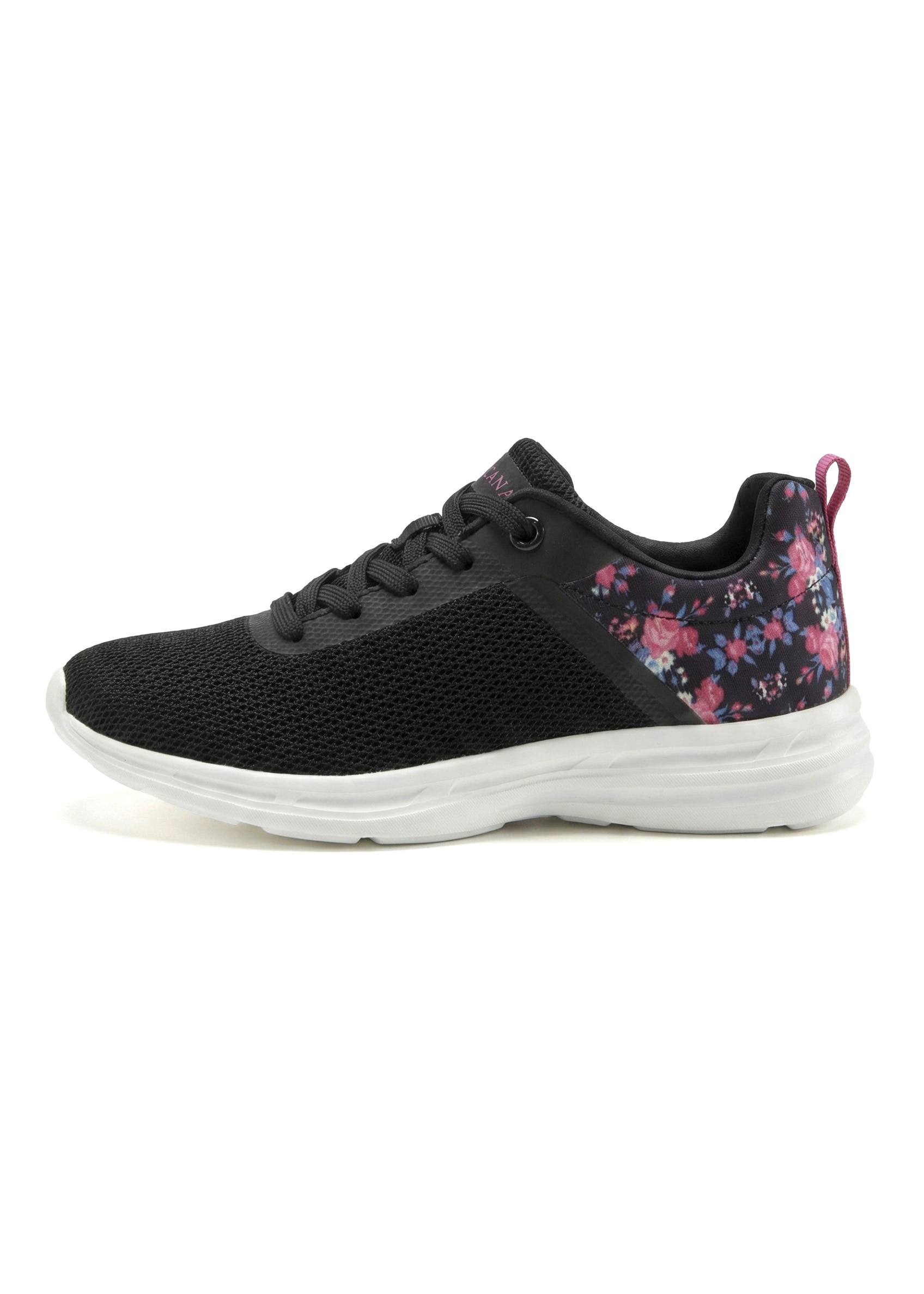 LASCANA Sneakers »Freizeitschuh, Halbschuh,«  mit Blumen-Print VEGAN