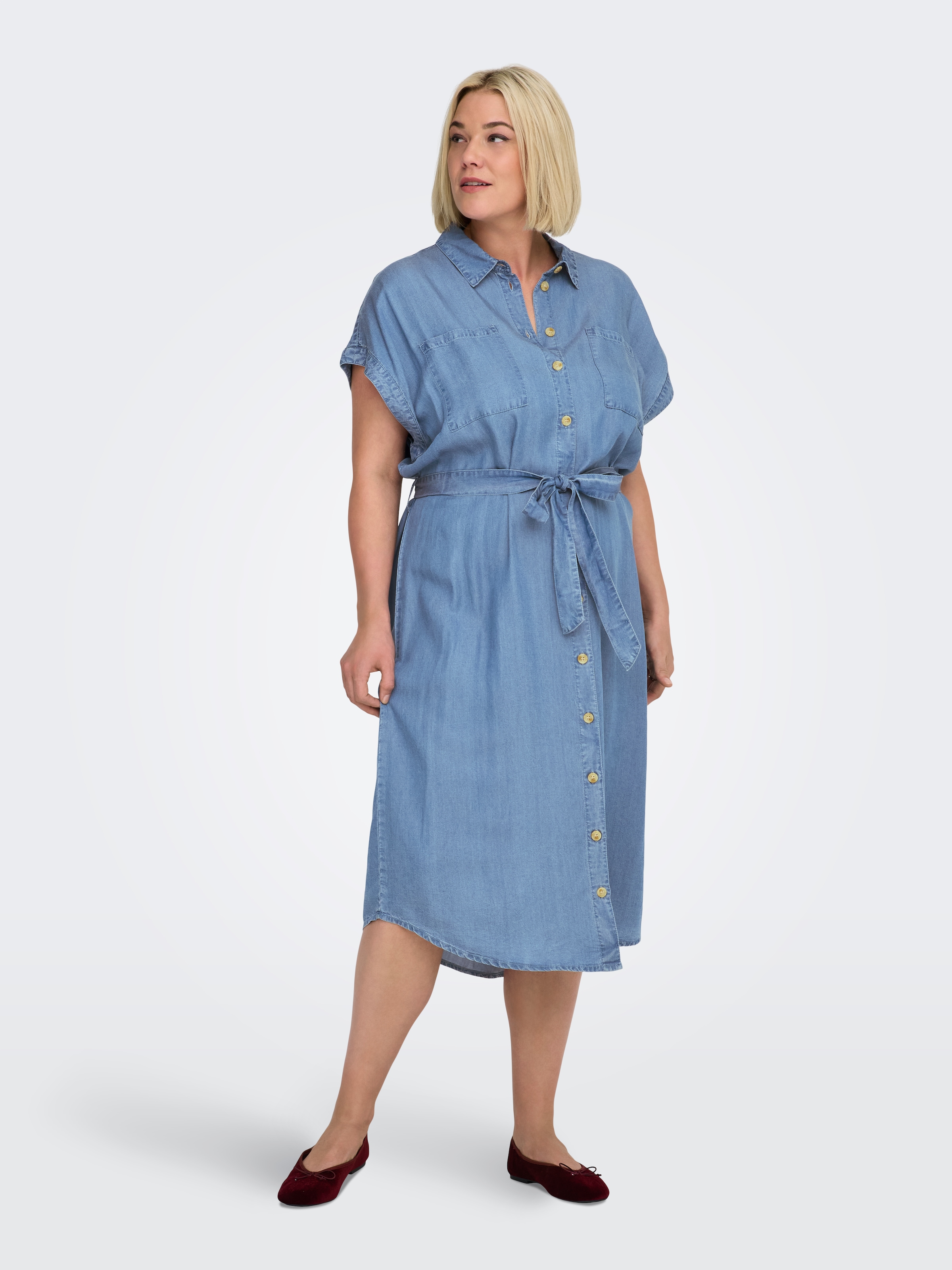 ONLY CARMAKOMA Jeanskleid »CARPEMA HANNOVER SS DNM SH DRESS NOOS«