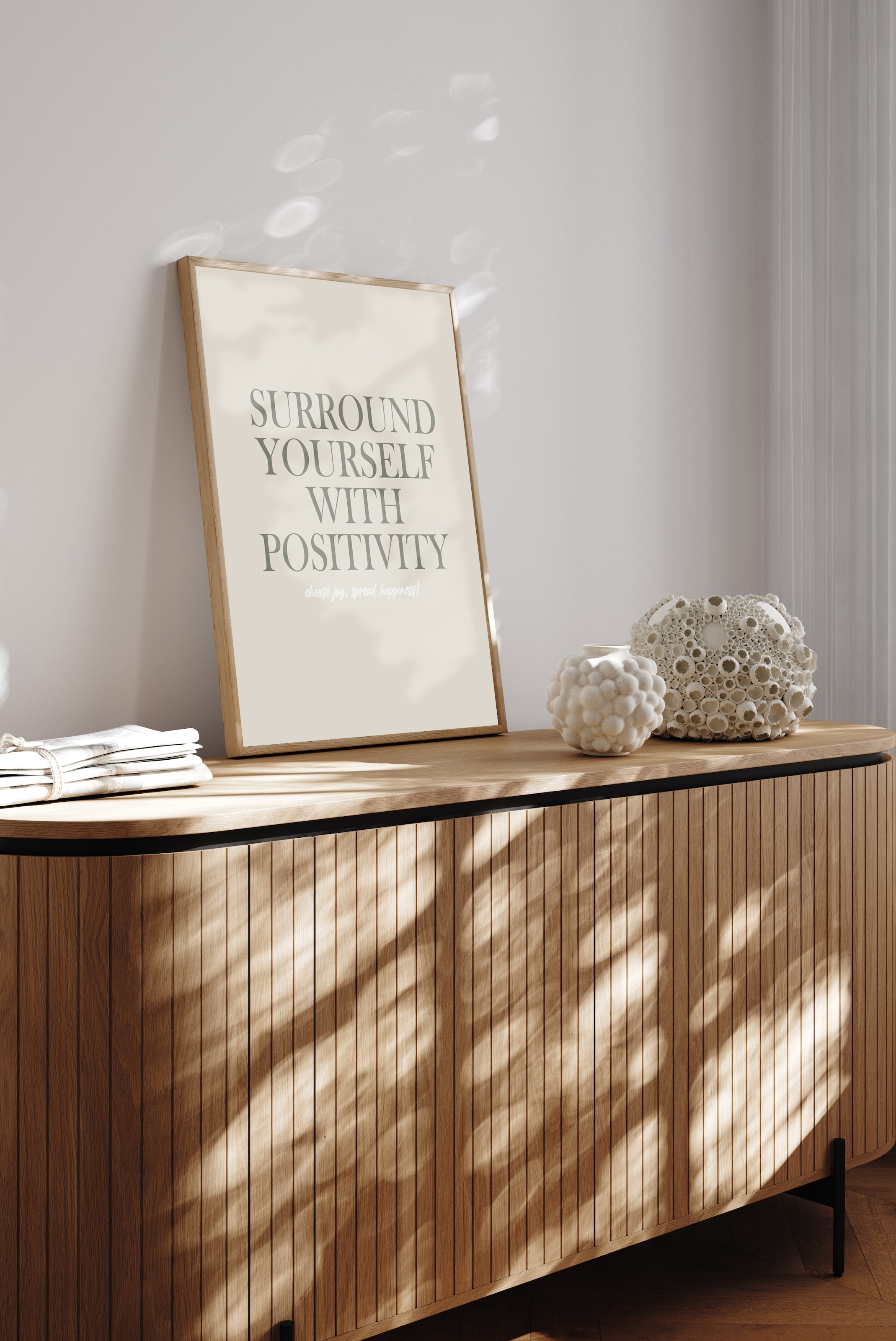 s.Oliver Impression d'art »Motivation & Positivity« Art | Citations | Lettrage | Lettrages 1 cuis tlg. encadré, cadre en bois massif