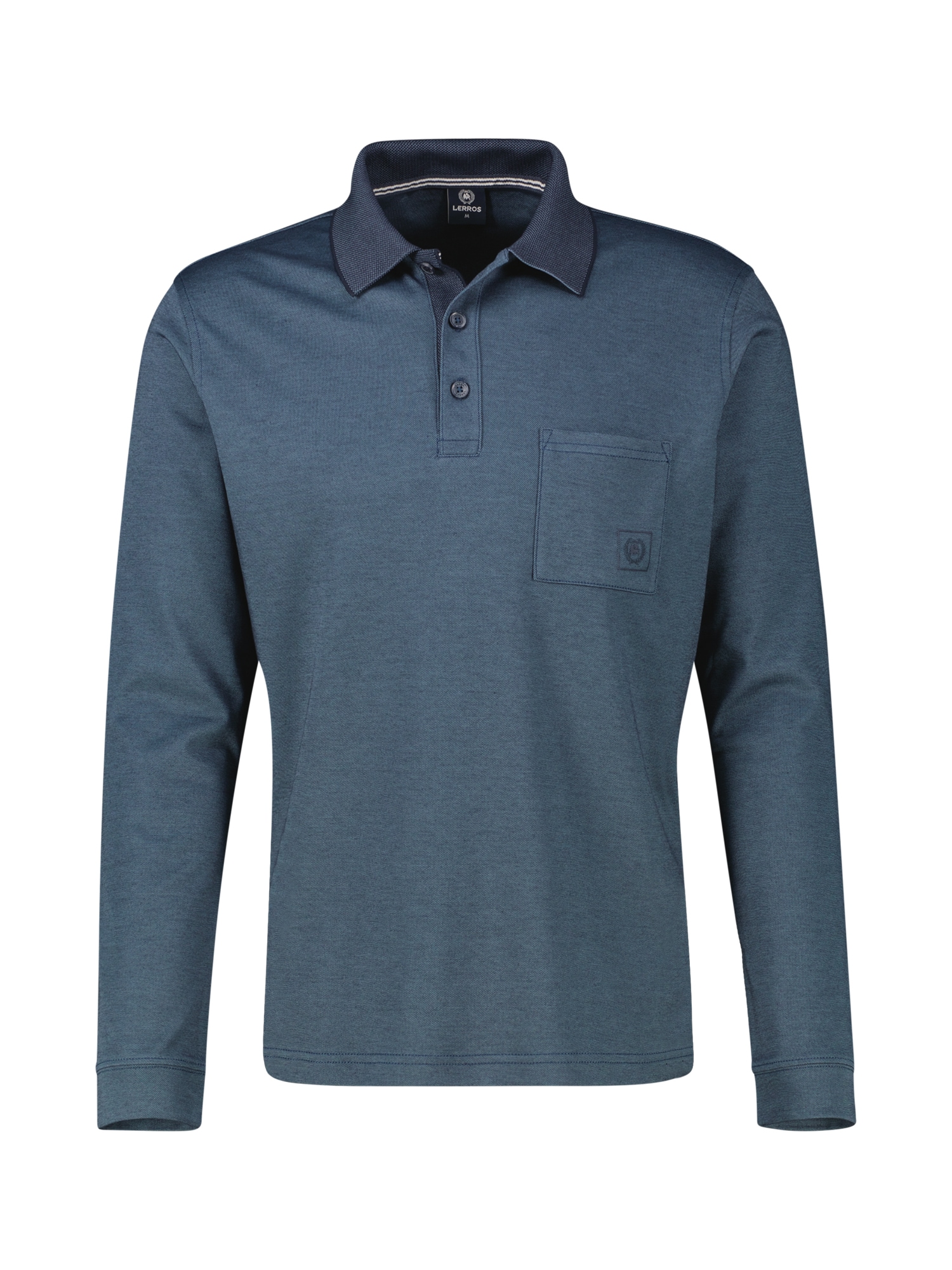 LERROS Polo »Langarm Polo mit Brusttasche in Grossen Grössen«