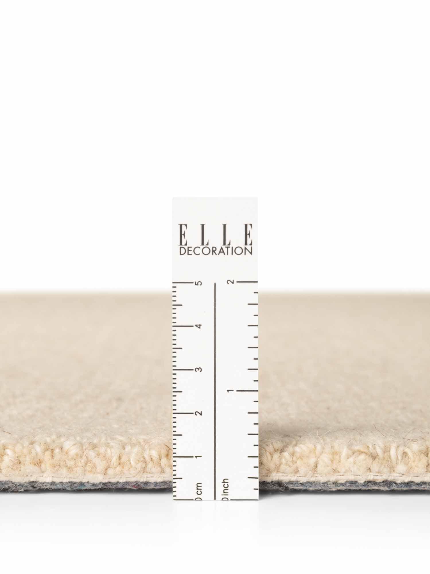 ELLE DECORATION Wollteppich »Knots« rechteckig 13 mm Höhe Handtuft, Wolle, Feines Bouclé, Wohnzimmer, Schlafzimmer, Natur