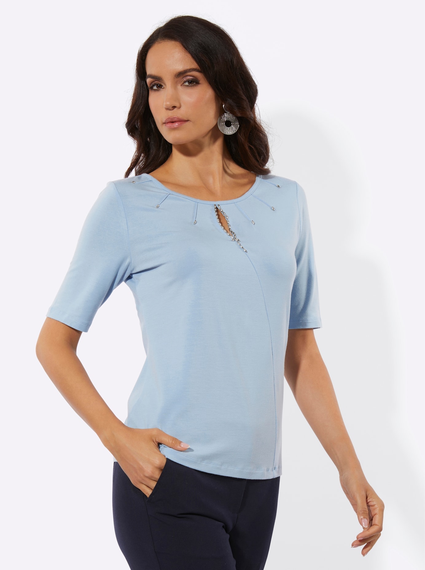 creation L T-shirt à manches courtes »Lyocell-Shirt« 1 pièces