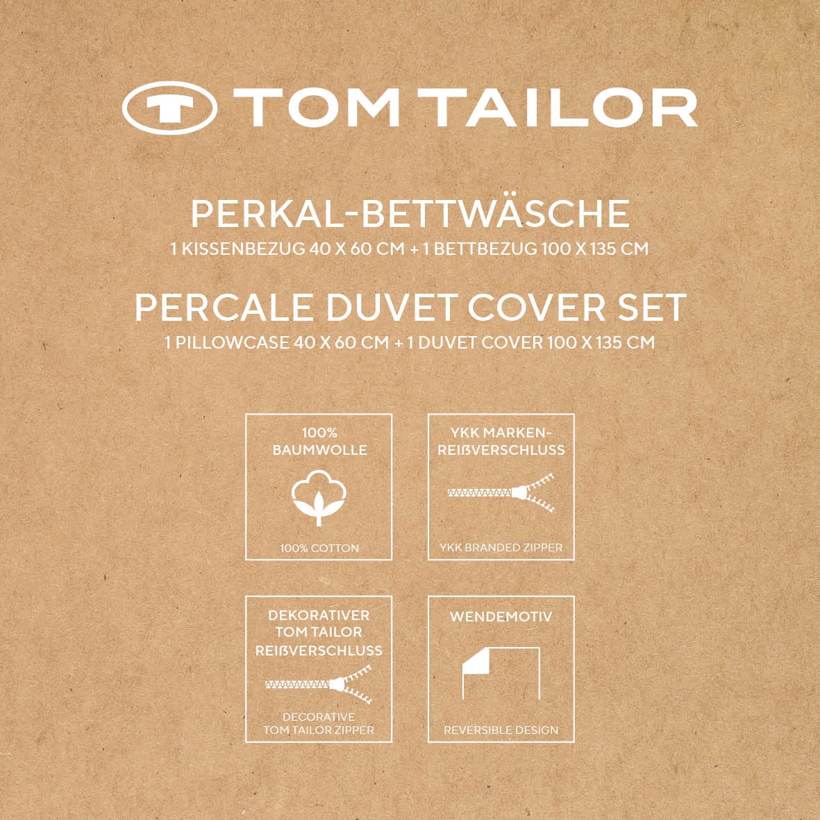 TOM TAILOR HOME Bettwäsche »STRIPES WITH A KICK in Gr. 135x200cm oder 155x220cm« 2 Stk. new bedroom, farbige Paspel am Kissen