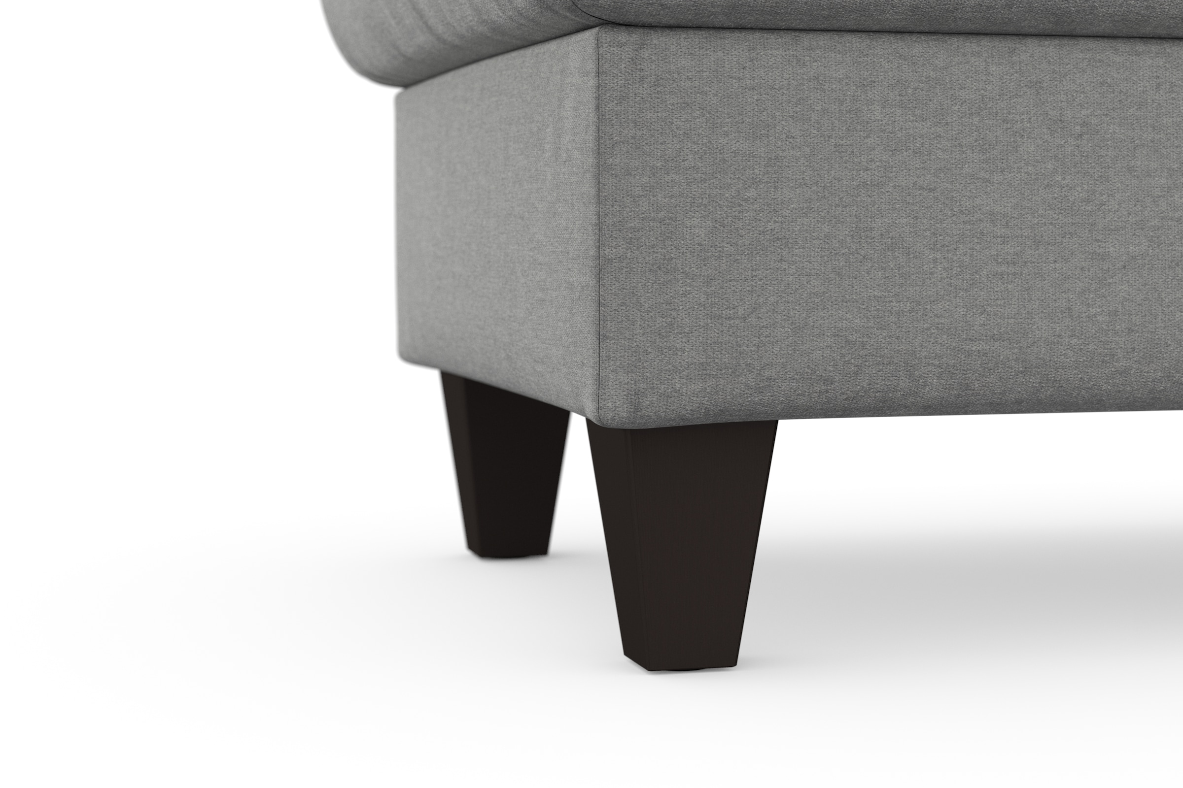 sit&more Tabouret de rangement »Farö« mit Stauraum und Federkern und wengefarbenen Füssen