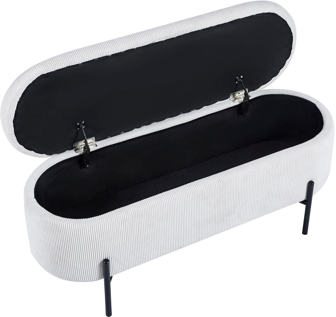 SalesFever Hockerbank »Hockerbank im stilvollen Look« aufklappbar, mit Stauraumfunktion