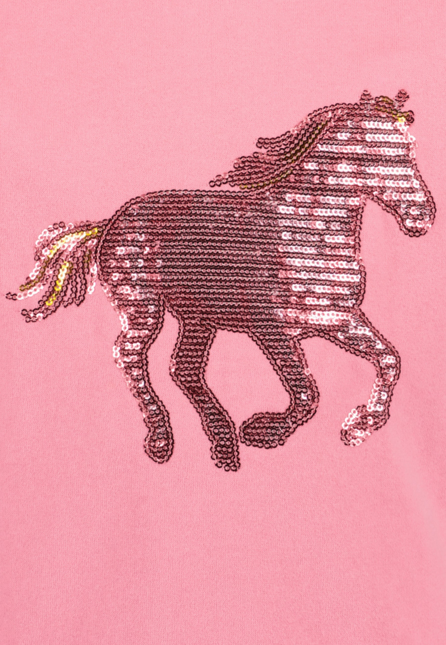 Blue Seven Sweatshirt , mit hochwertigem Pferdemotiv mit Pailletten
