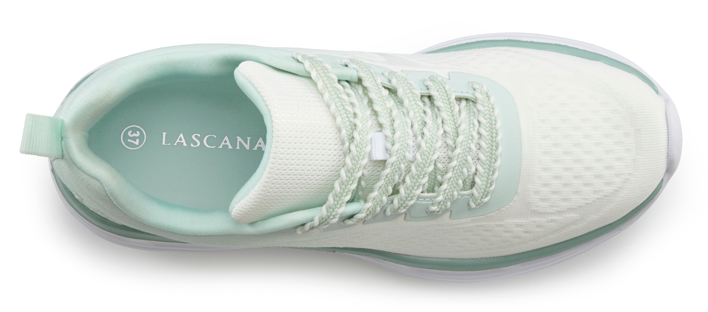 LASCANA Sneakers »Halbschuh, Freizeitschuh, Turnschuhe,«  NEU mit modischen Farbdetails VEGAN
