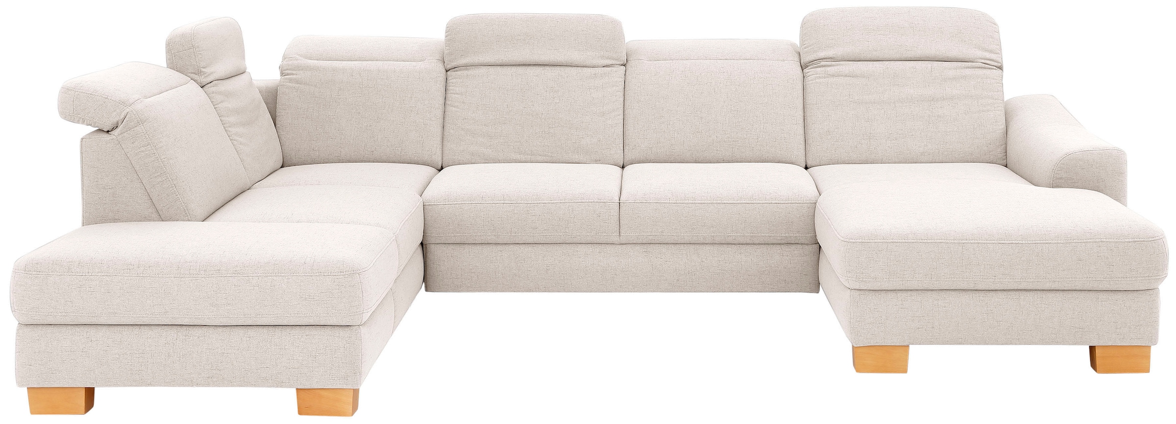 Home affaire Wohnlandschaft »Dundee U-Form« wahlweise mit Kopfteilverstellung und zusätzlich mit Bettfunktion