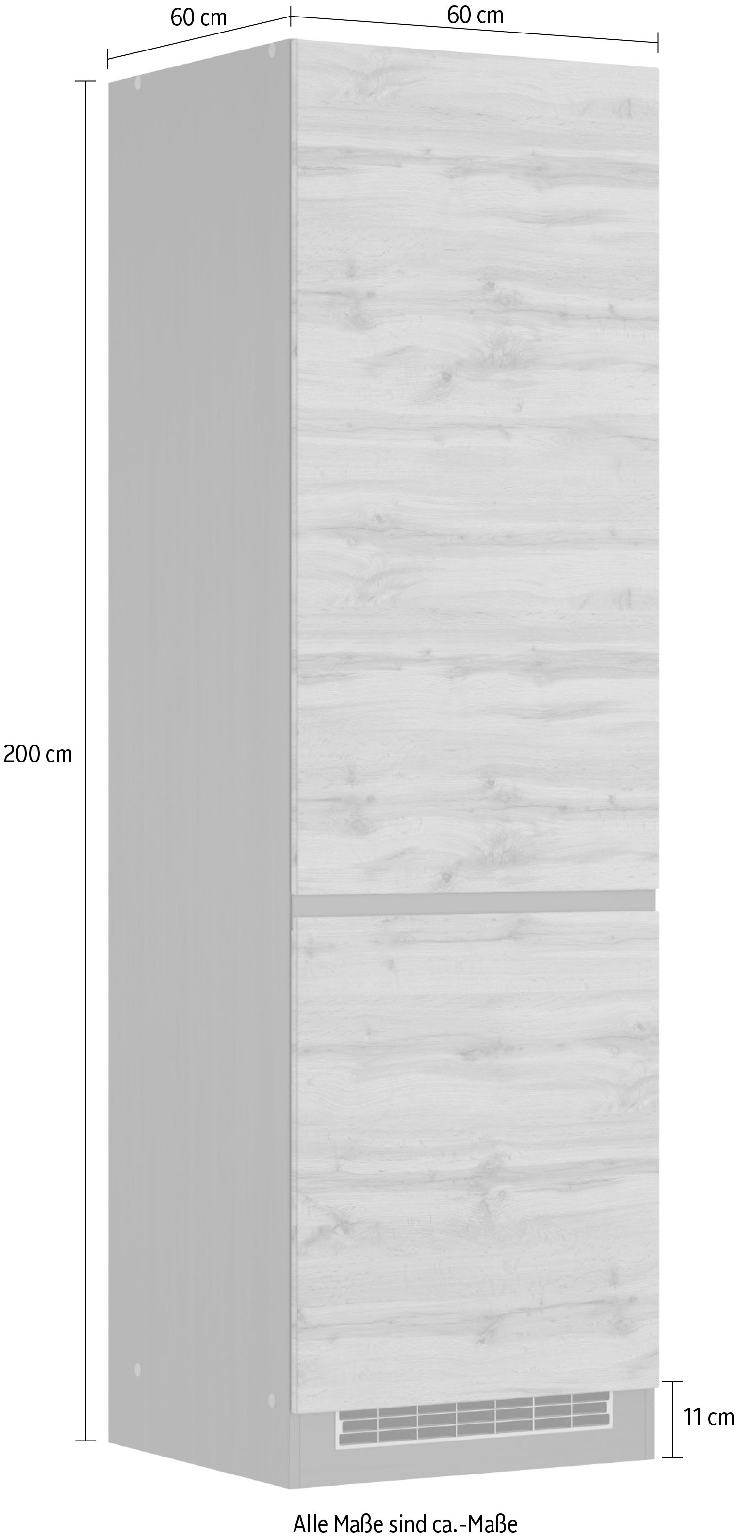 KOCHSTATION Armoire réfrigérée encastrable »KS-Riesa« Largeur 60 cm, façades MDF