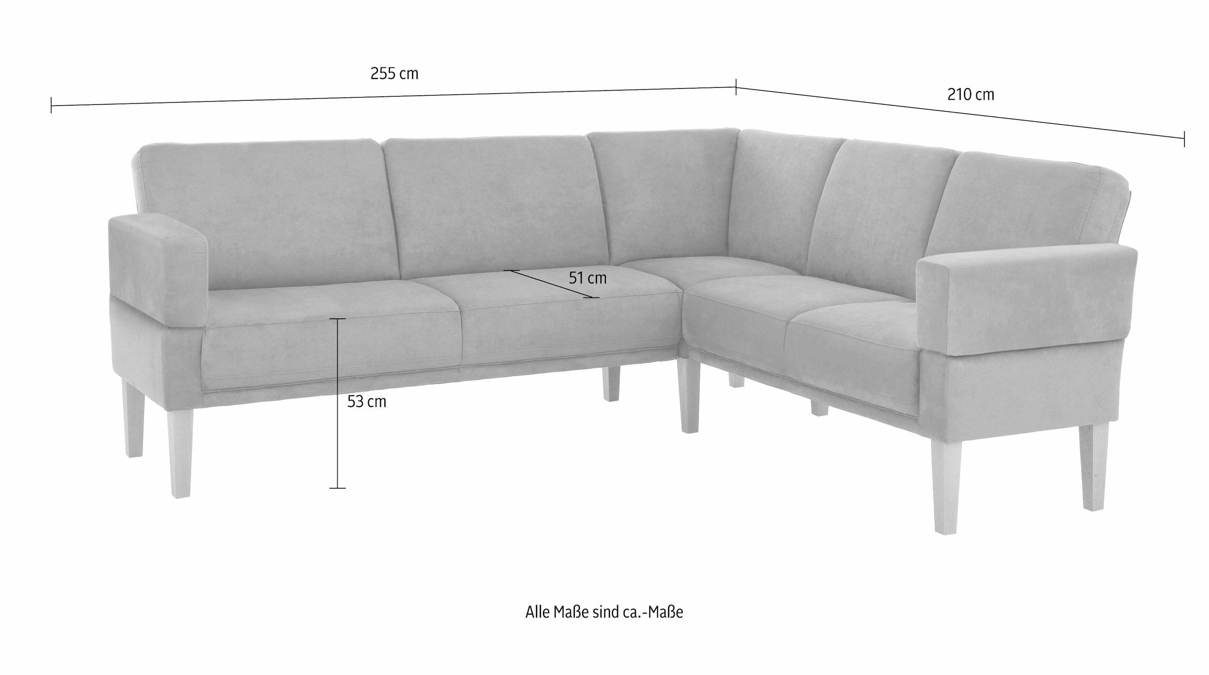 Home affaire Banc d'angle »Fehmarn« wahlweise langer Schenkel links oder rechts