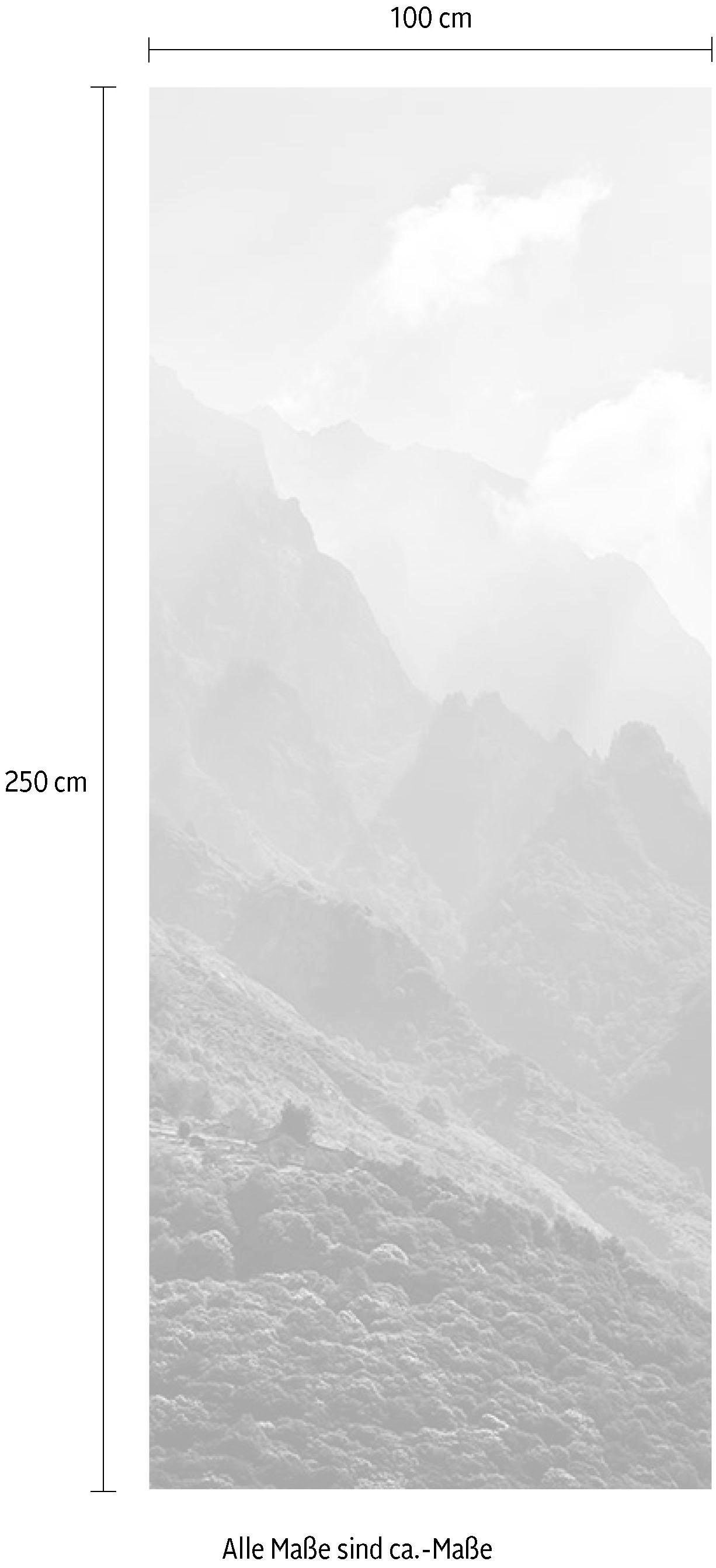 Komar Papier peint intissé »Digitaldruck Vlies -  The Summit Panel - Grösse 100 x 250 cm« imprimé Wohnzimmer, Schlafzimmer