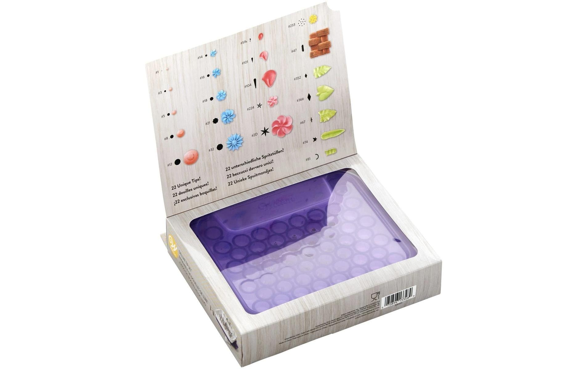   Accessoire pour biscuits à spritz »BackshopSchweiz Wilton Deluxe Tüllen Set 22 Stück«