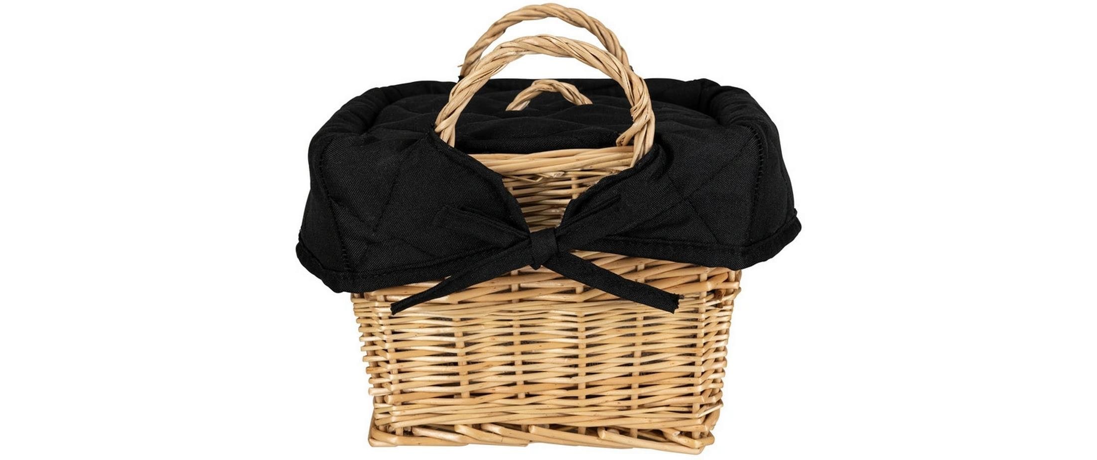 Nouvel Panier à pain »Black, 21 x 21 x 15 cm« 1 cuis tlg. Mit Einlage aus Baumwolle