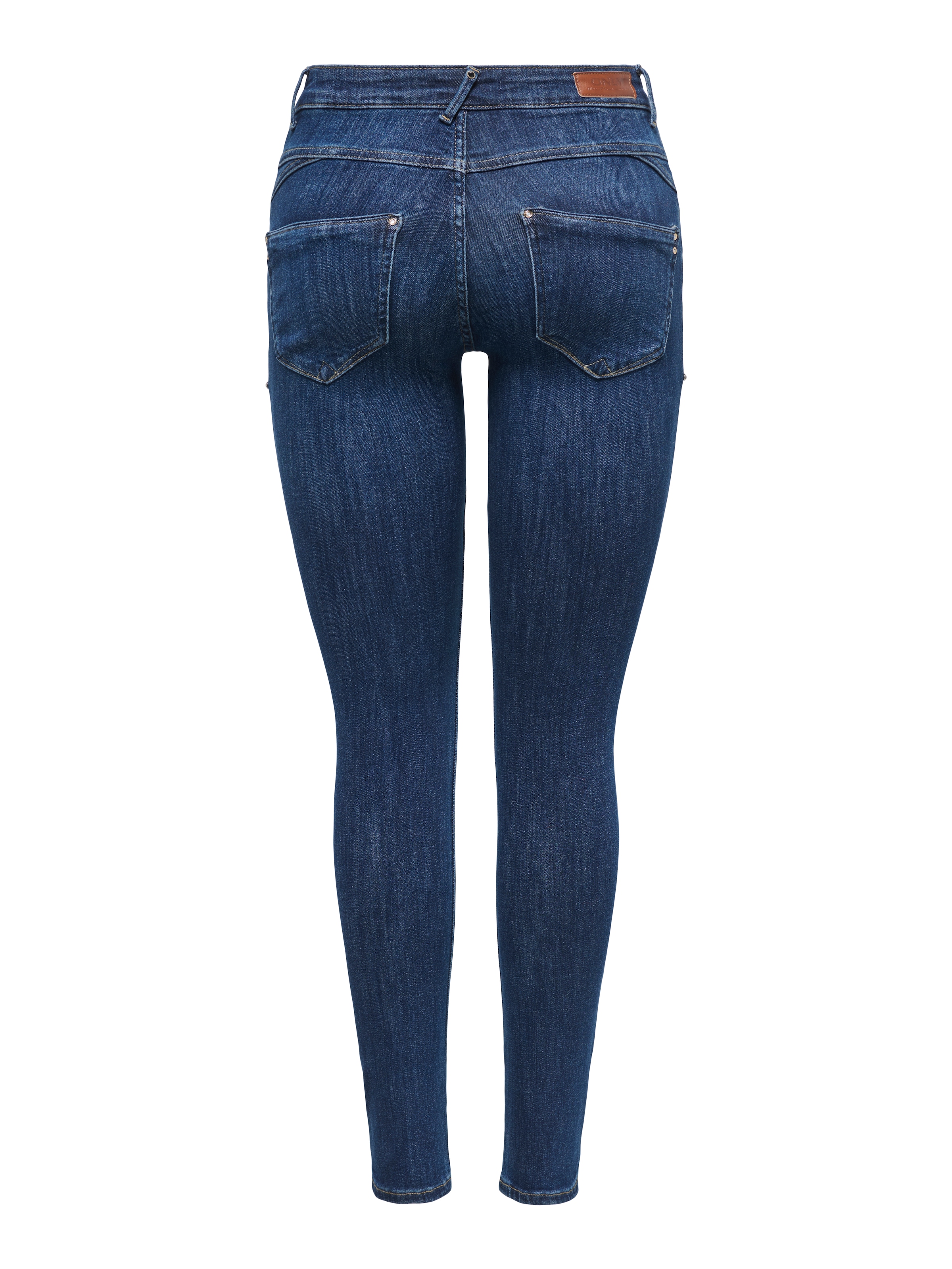 ONLY Skinny-fit-Jeans »ONLPOWER MID PUSH UP DET SK DNM« Baumwollmischung