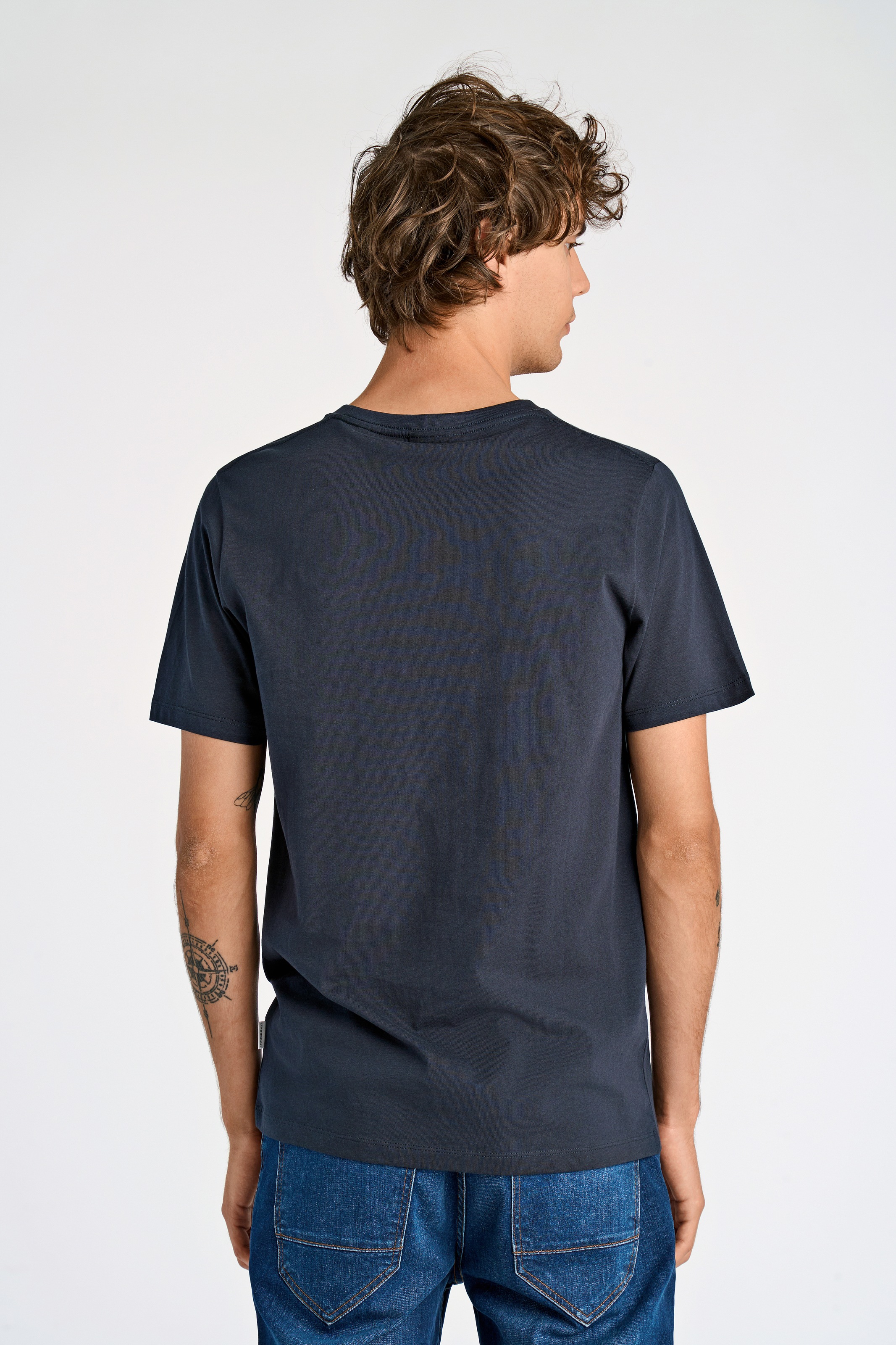 LINDBERGH T-shirt à manches courtes Lot de 7 t-shirts d'été / unis / col rond
