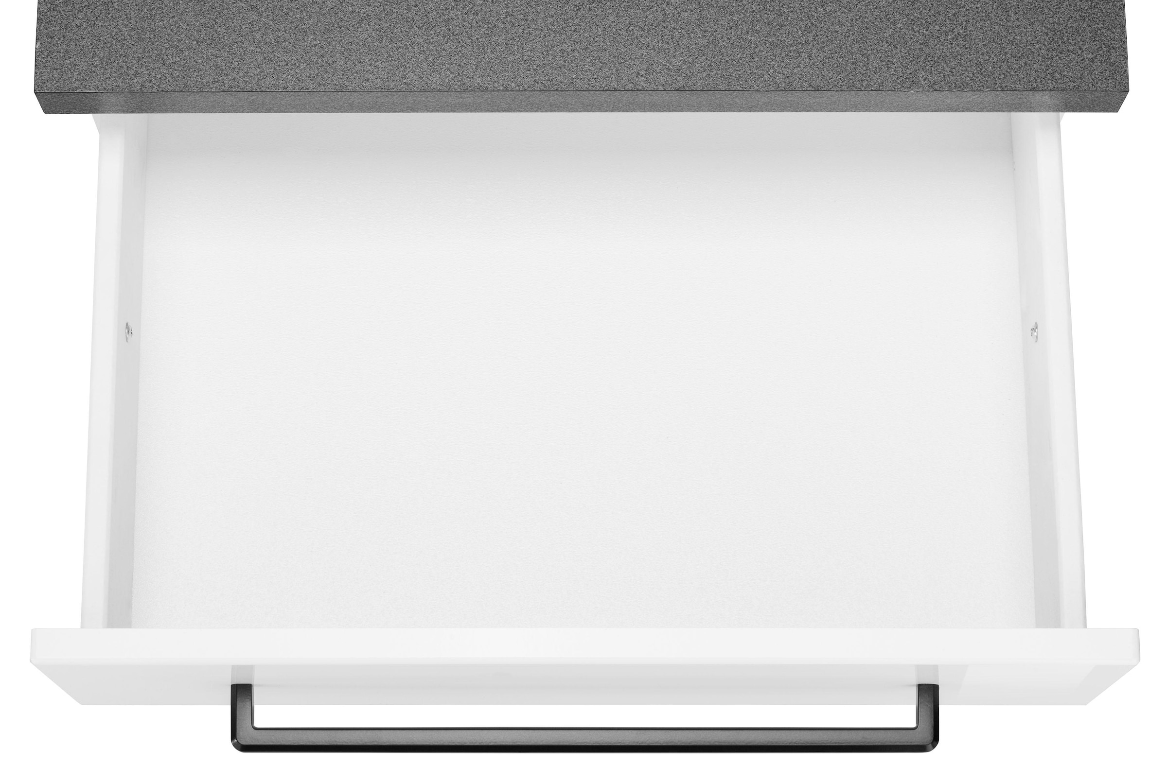 KOCHSTATION Unterschrank »KS-Tulsa« 50 cm breit, 1 Schubkasten, 2 grosse Auszüge, Metallgriff, MDF Front