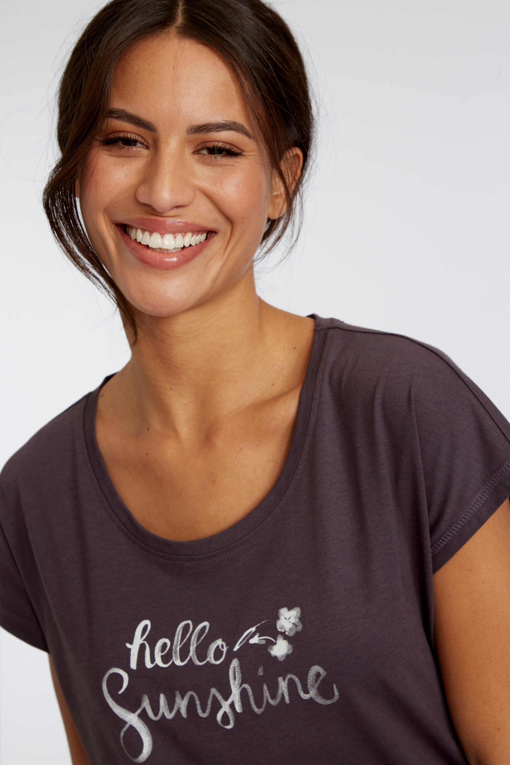 Vivance Dreams Pyjamaoberteil 1-teilig,  mit Frontdruck