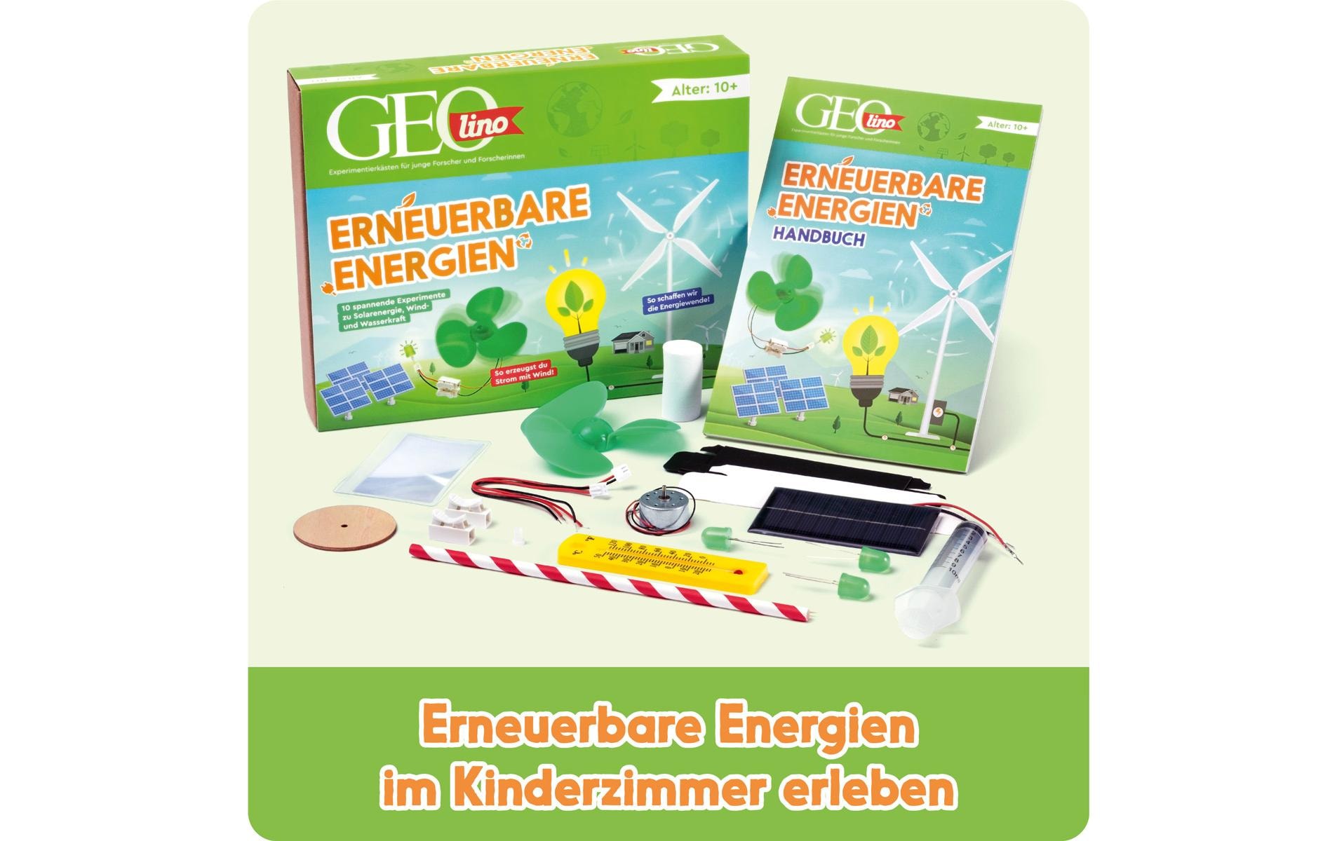 Franzis Experimentierkasten »GEOLINO Erneuerbare Energien - Deutsch«