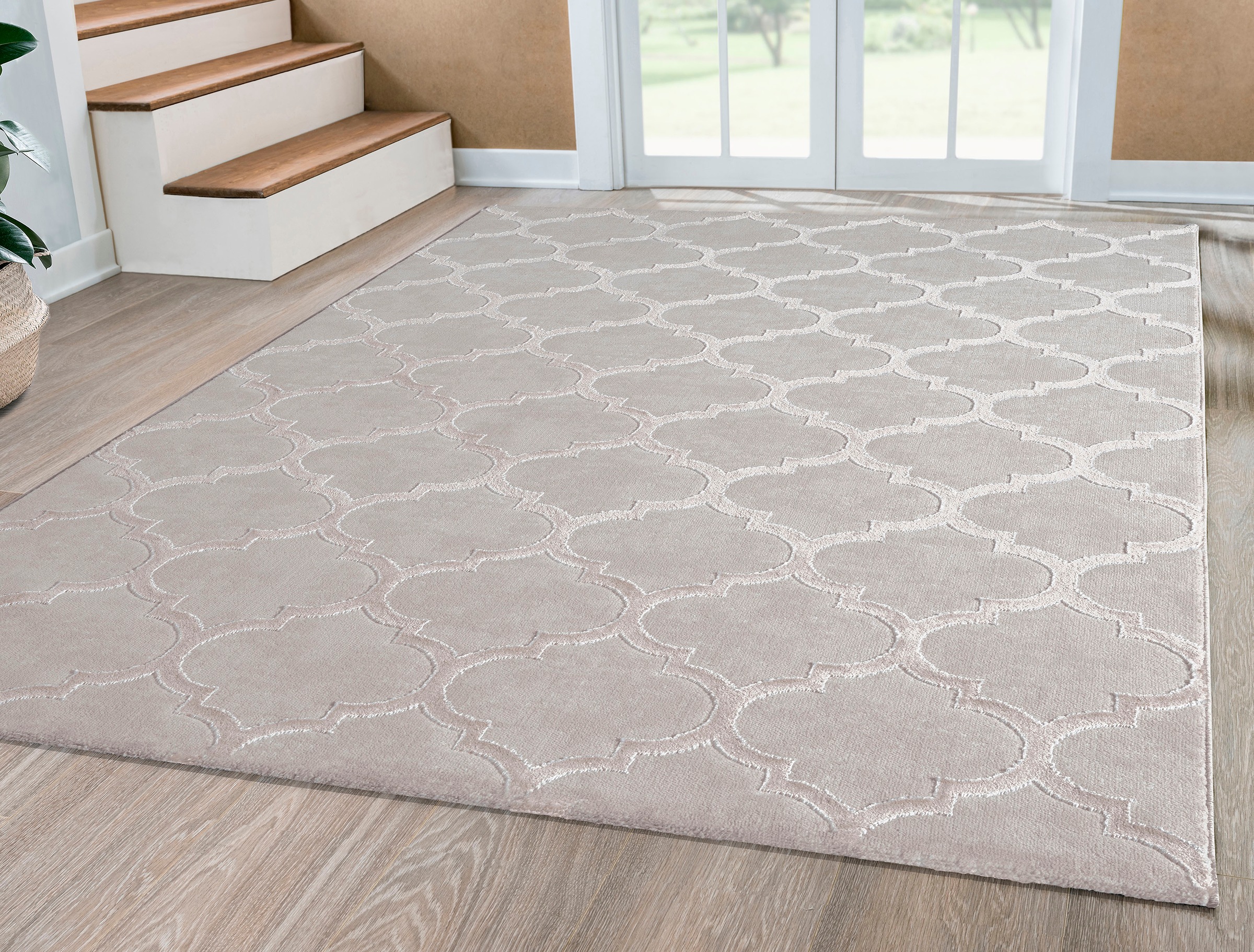 merinos Tapis »Studio 28262« Rectangulaire 12 mm Höhe Kurzflorteppich, Hoch Tief Effekt, modernes Skandic Design