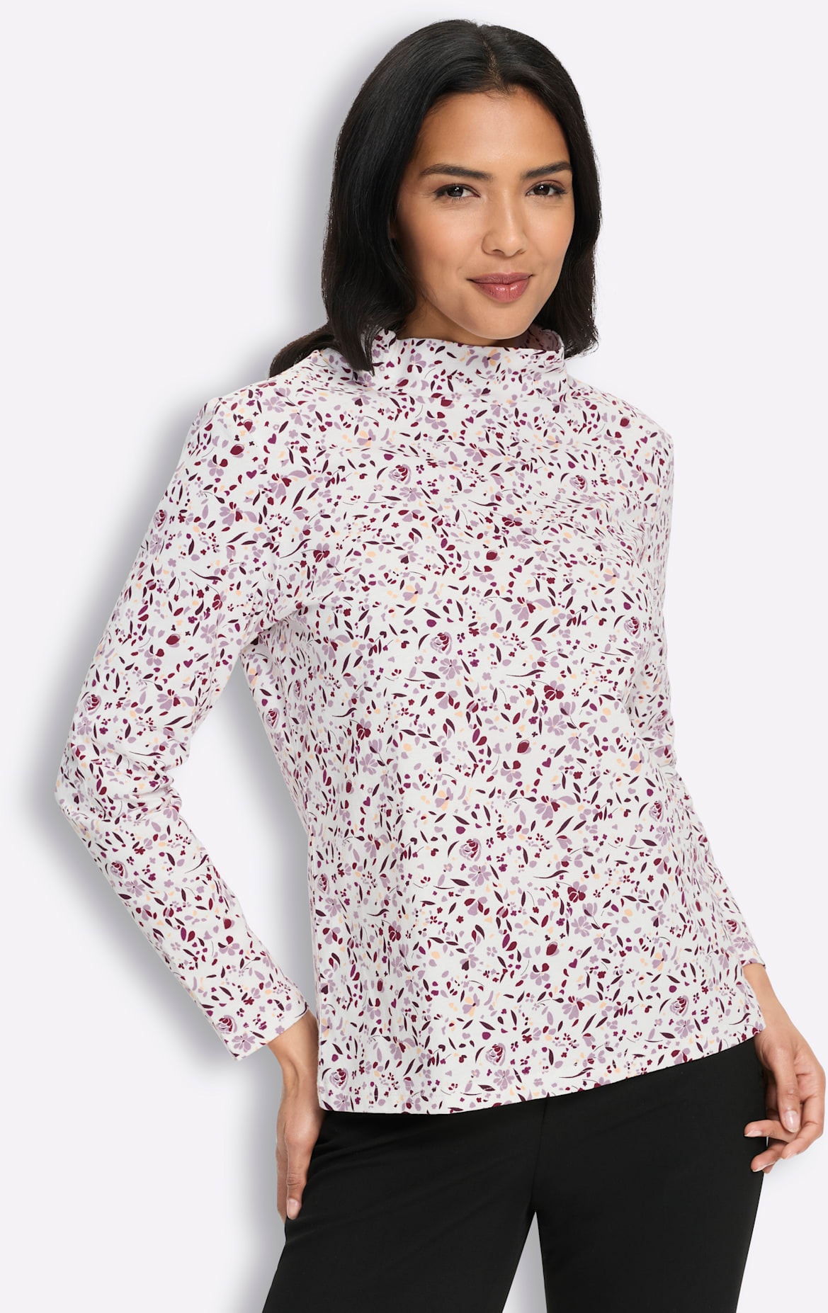 Classic Basics T-shirt à col montant »Stehkragen-Shirt« 1