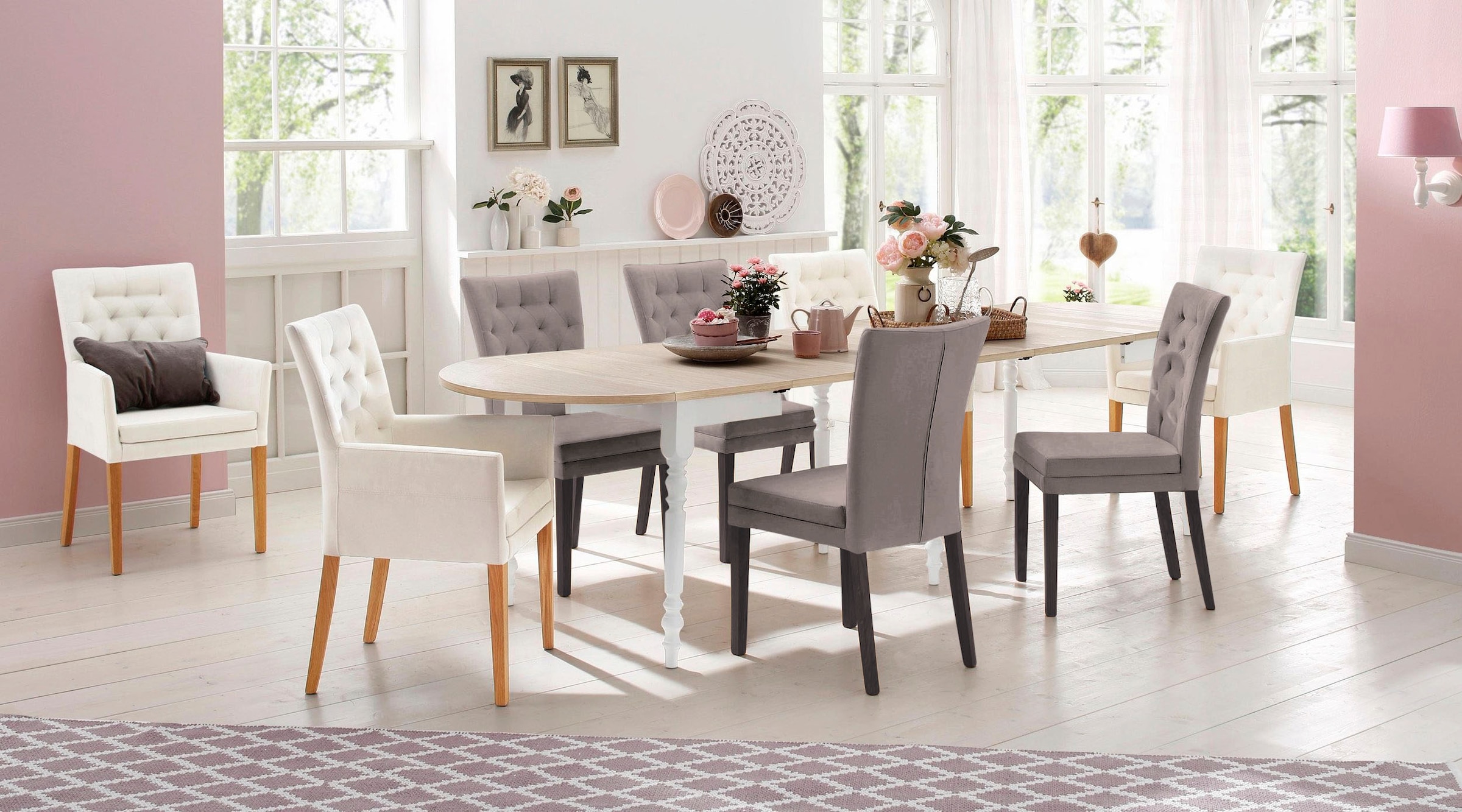 Home affaire »Colorado« (Ensemble) 2 cuispieds en hêtre, laqués couleur wengé, en set de 2, 4 ou 6