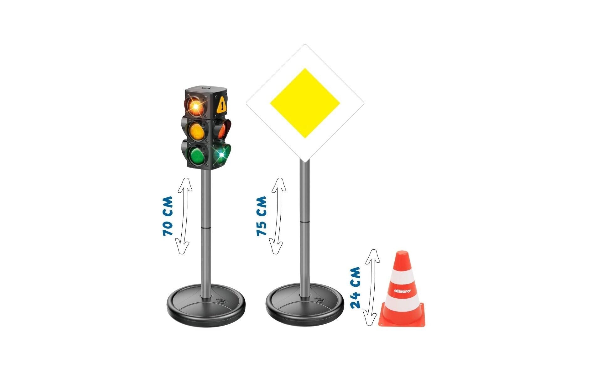 alldoro Panneau de signalisation ludique »XXL Verkehrsset, 21 Teile«