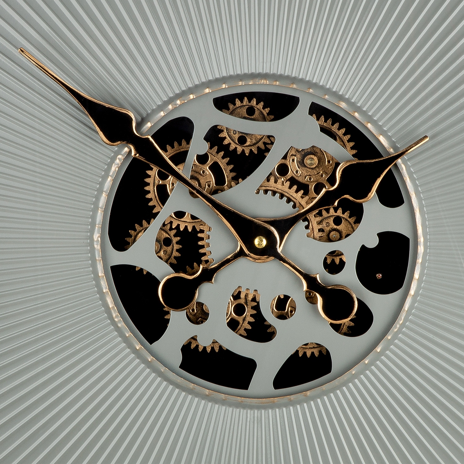 GILDE Horloge murale »Wanduhr rund Canoso grau« motif engrenages, mécanisme d'horloge, salon, bureau, industriel, décoration