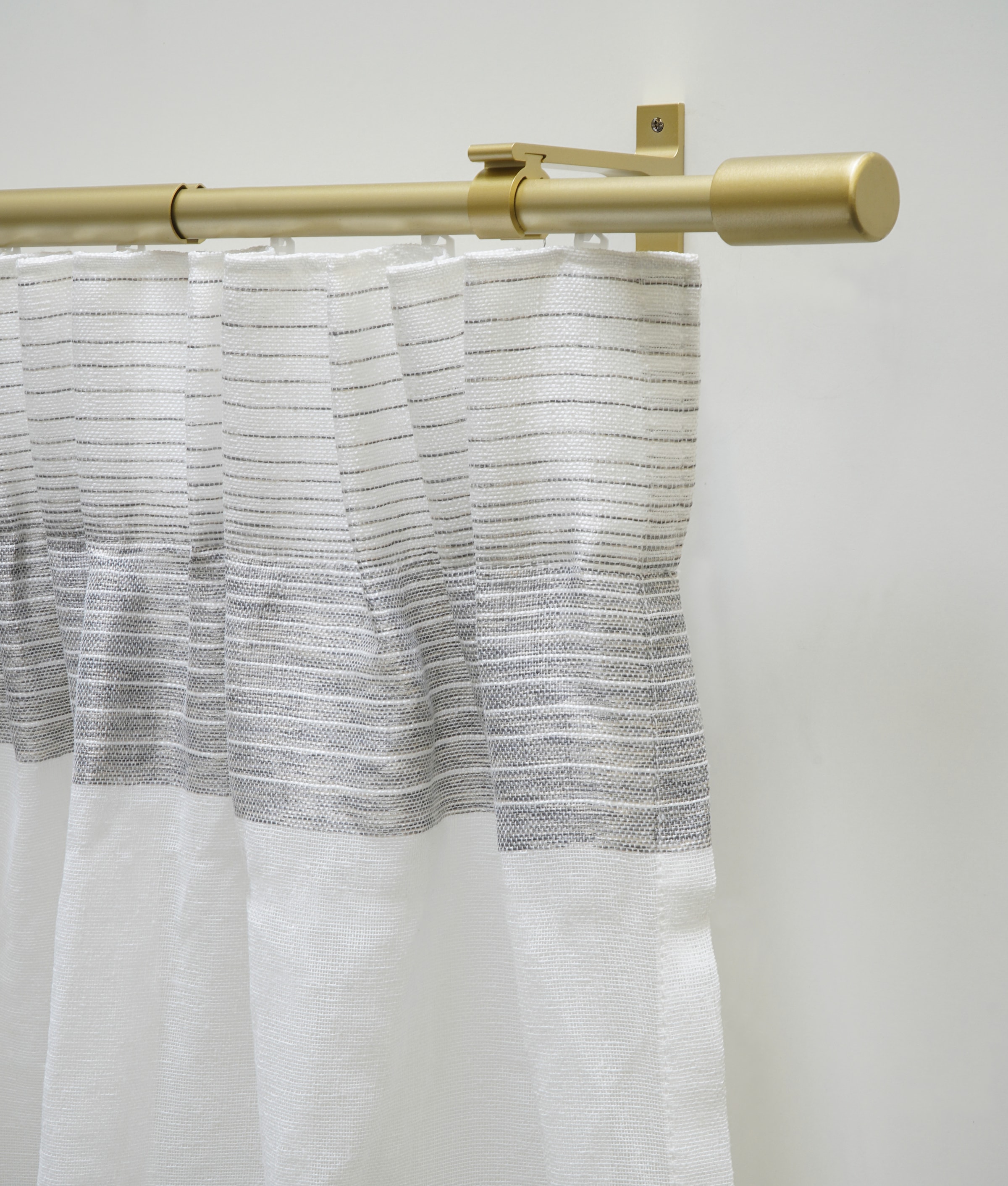 GARDINIA Gardinenstange »Gardinenstangen Set Thasos« Ø 19 mm 1 läufig-läufig mit Bohren, Schrauben, Wandmontage, Aluminium