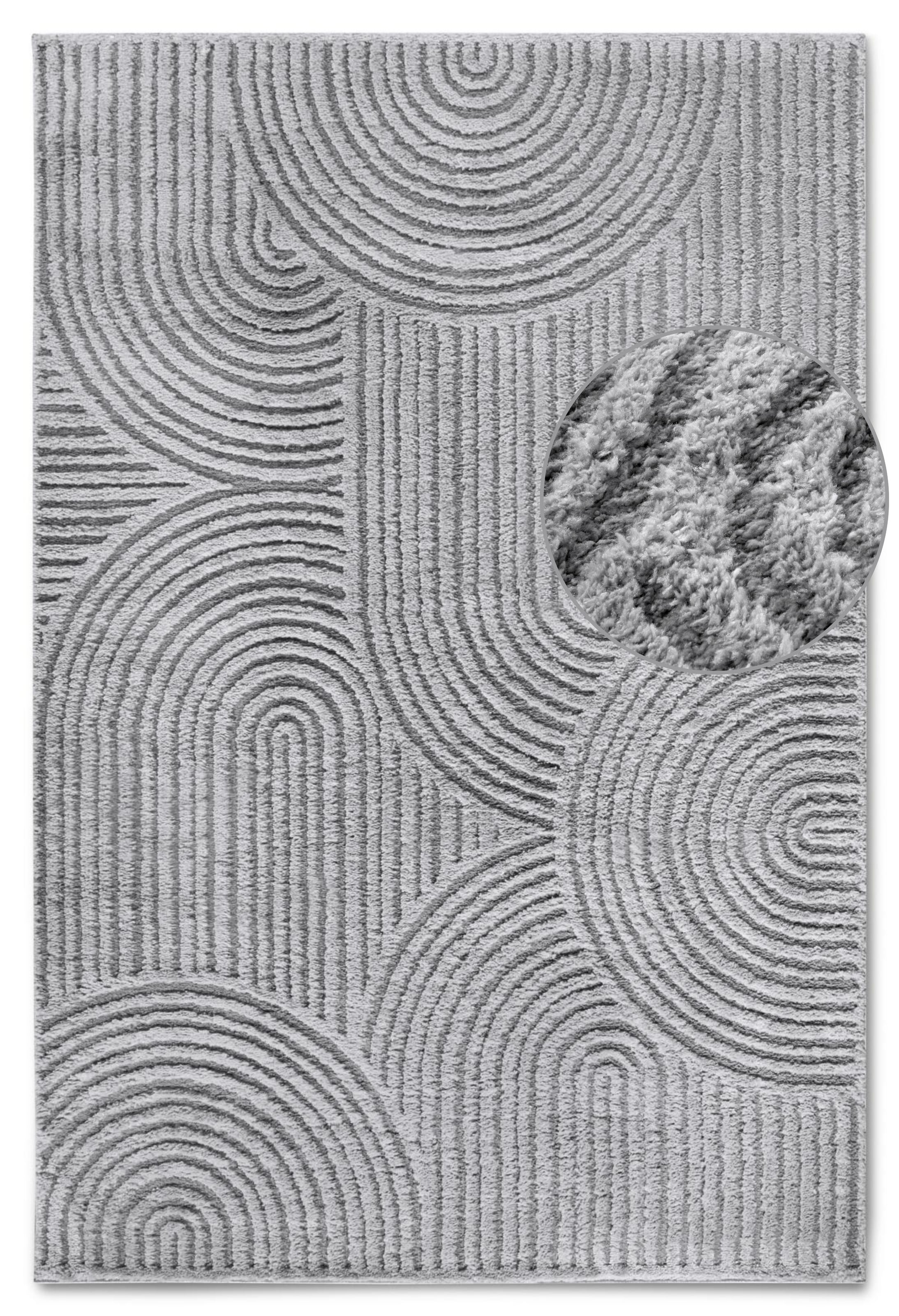 ELLE DECORATION Tapis design »Chappe« Rectangulaire 18 mm Höhe shaggy, coureur, moelleux, doux, poils longs, moderne, effet relief