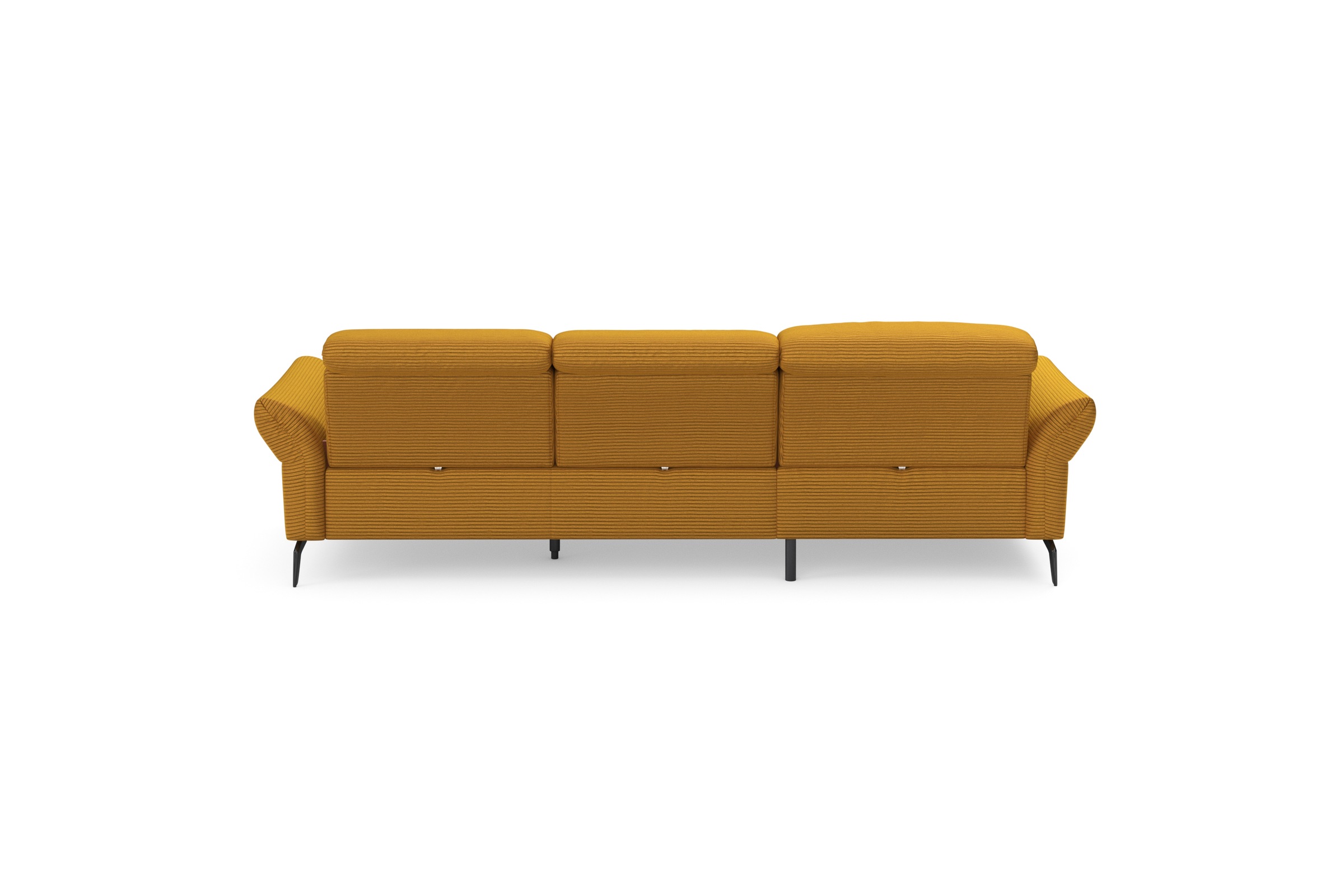 Home affaire Canapé d'angle »Coco L-Form« Sitztiefen-, Arm- und Kopfteilverstellung, Cord-Bezug, Fusshöhe 15 cm