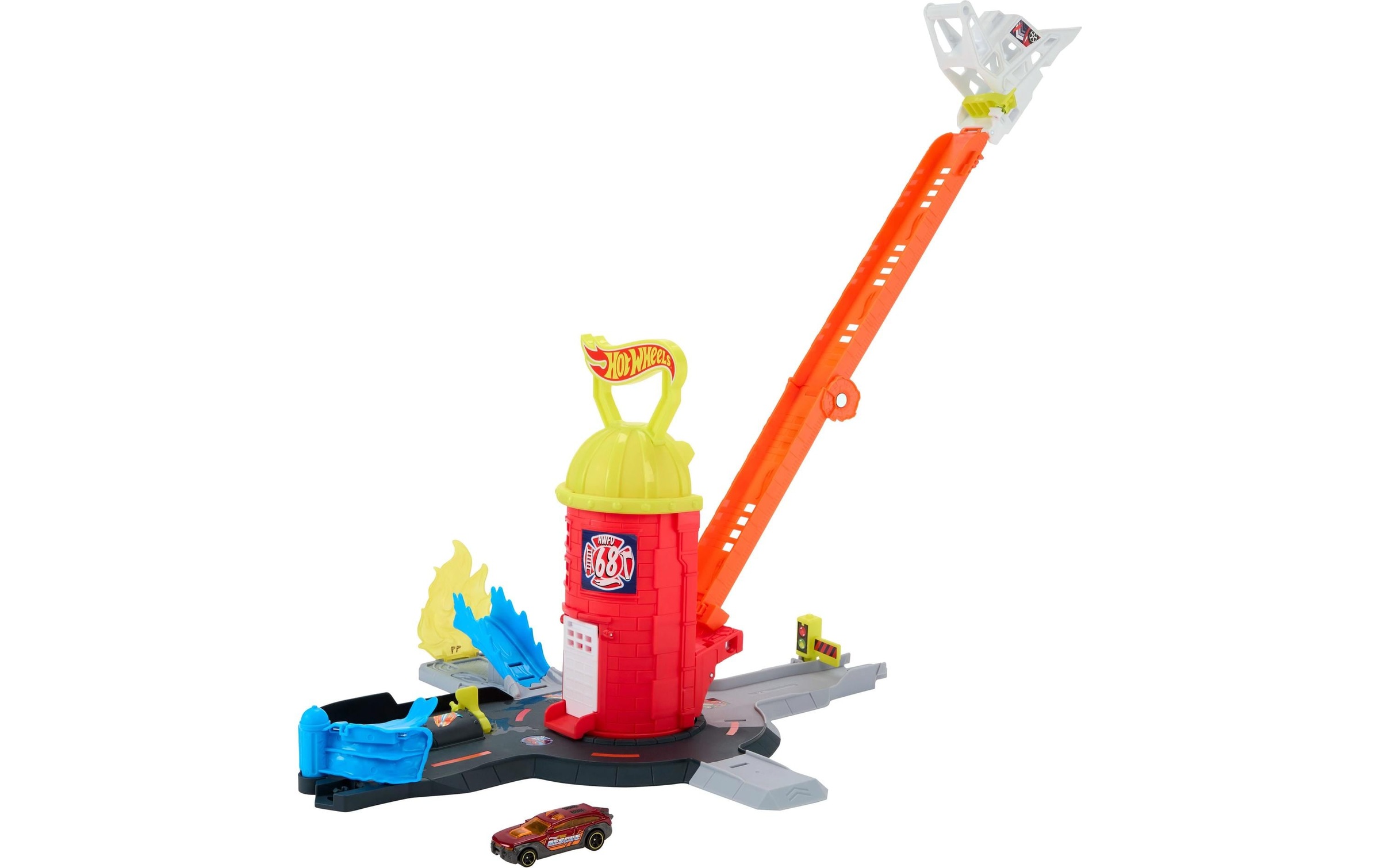 Hot Wheels Autorennbahn »Hot Wheels City Super Feuerwehrwache«