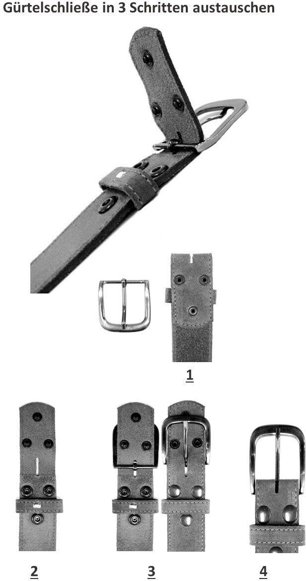 Rettungsring Gürtel Ledergürtel Echtleder, Leder »Soft Boom Navy«