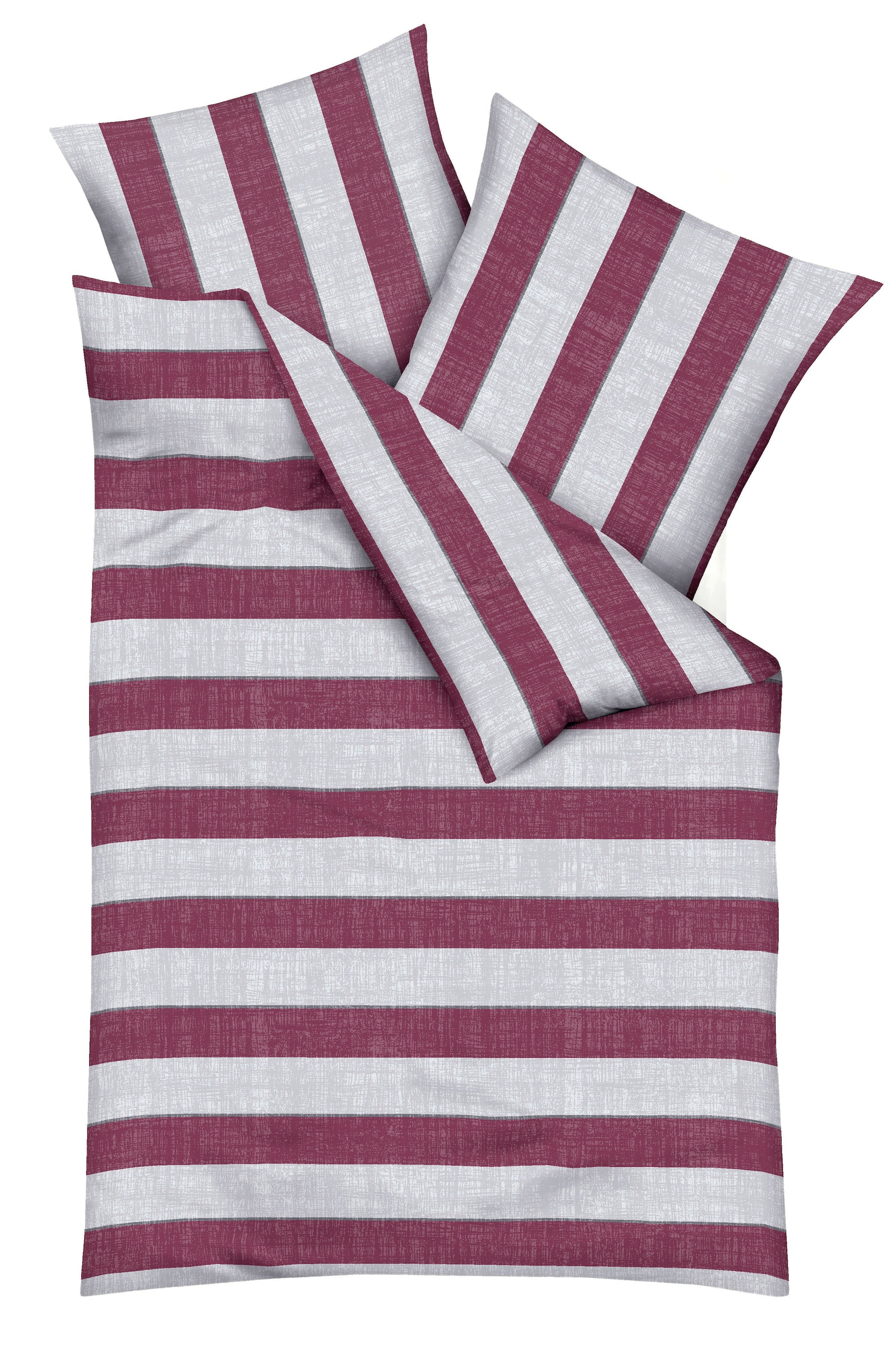 Kaeppel Linge de lit »College« 2 cuis avec larges rayures