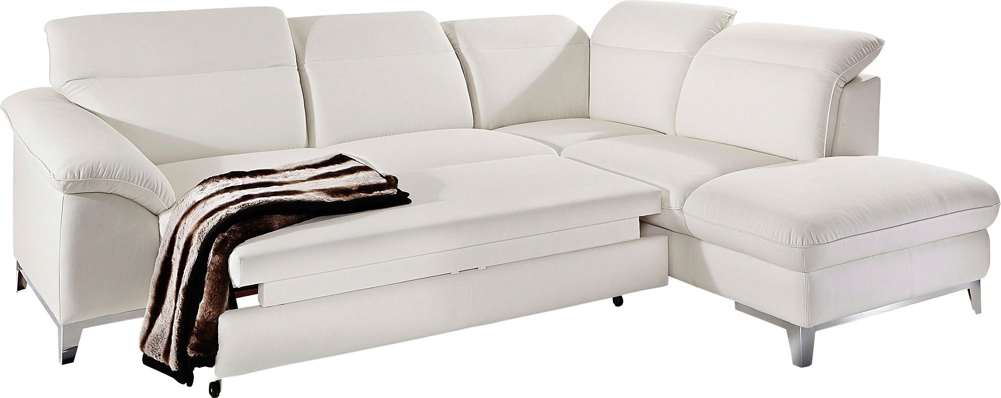 COTTA Ecksofa »Teresa L-Form« mit Kopfteilverstellung, wahlweise mit Bettfunktion