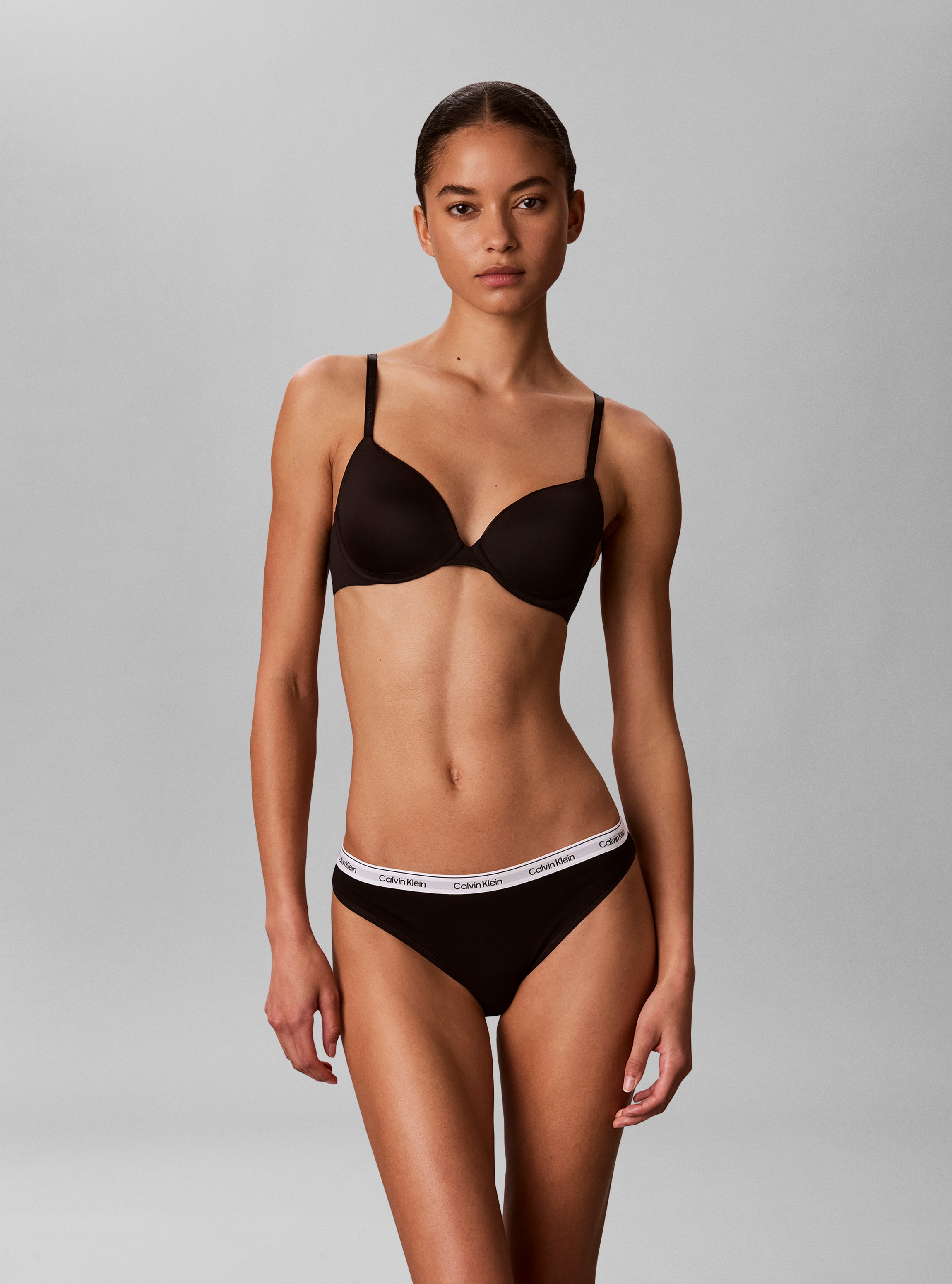 Calvin Klein Underwear Slip de bikini »BIKINI 3PK« Paquet, pack de 3,  coupe ajustée avec ceinture élastique
