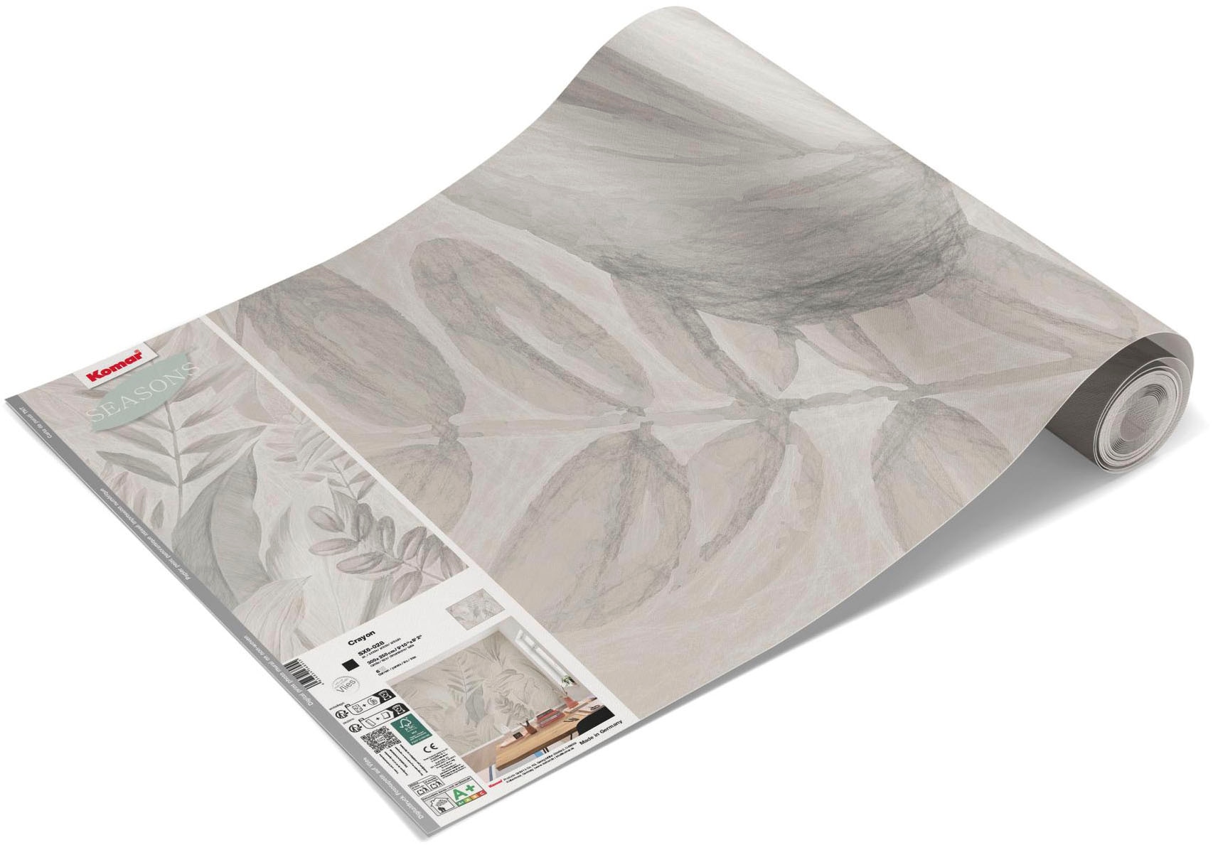 Komar Fototapete »Vlies Fototapete - Crayon - Grösse 300 x 250 cm« Motiv | bedruckt glatt