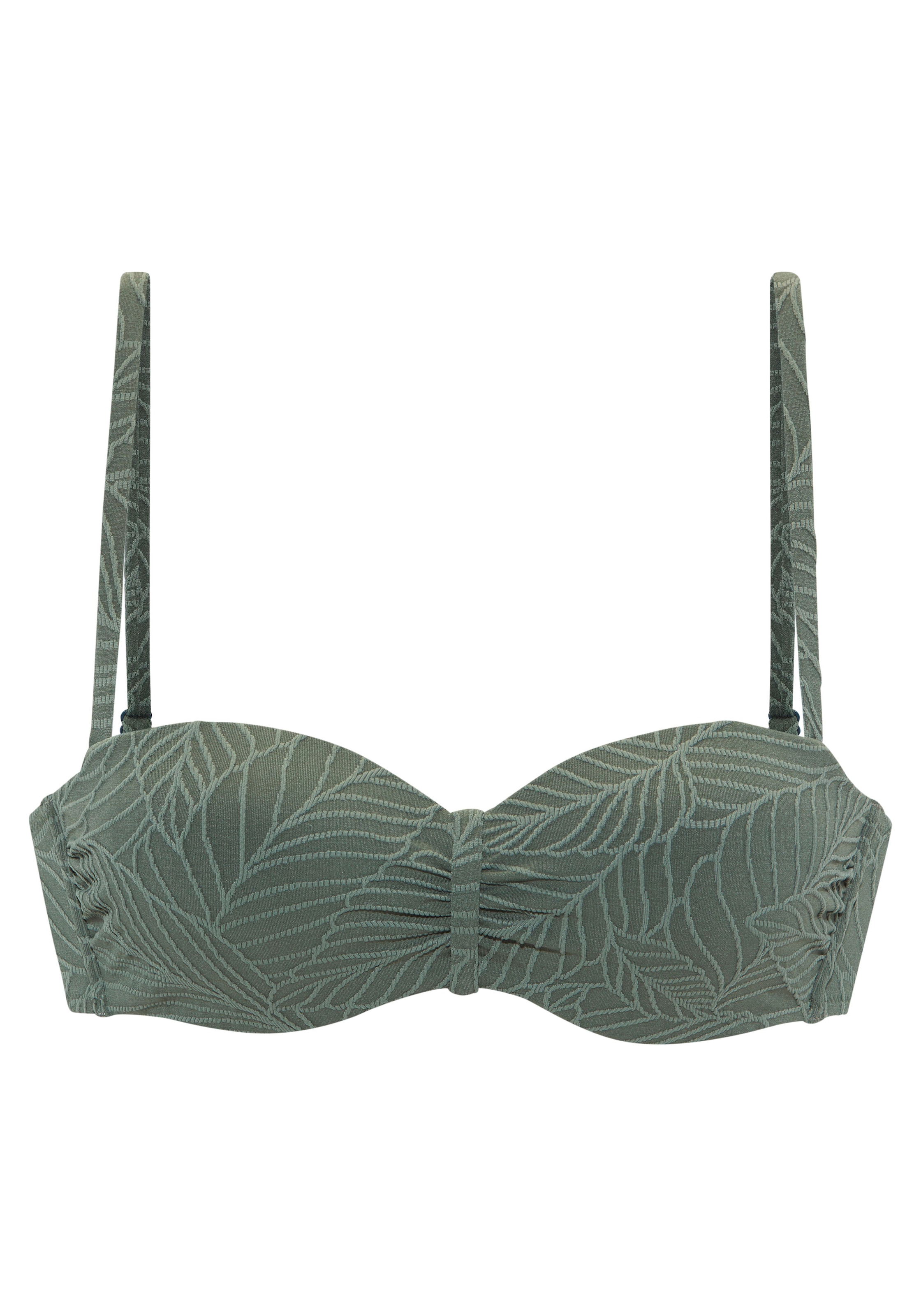 LASCANA Top bikini bandeau à armatures »Fay« aus eleganter Strukturware