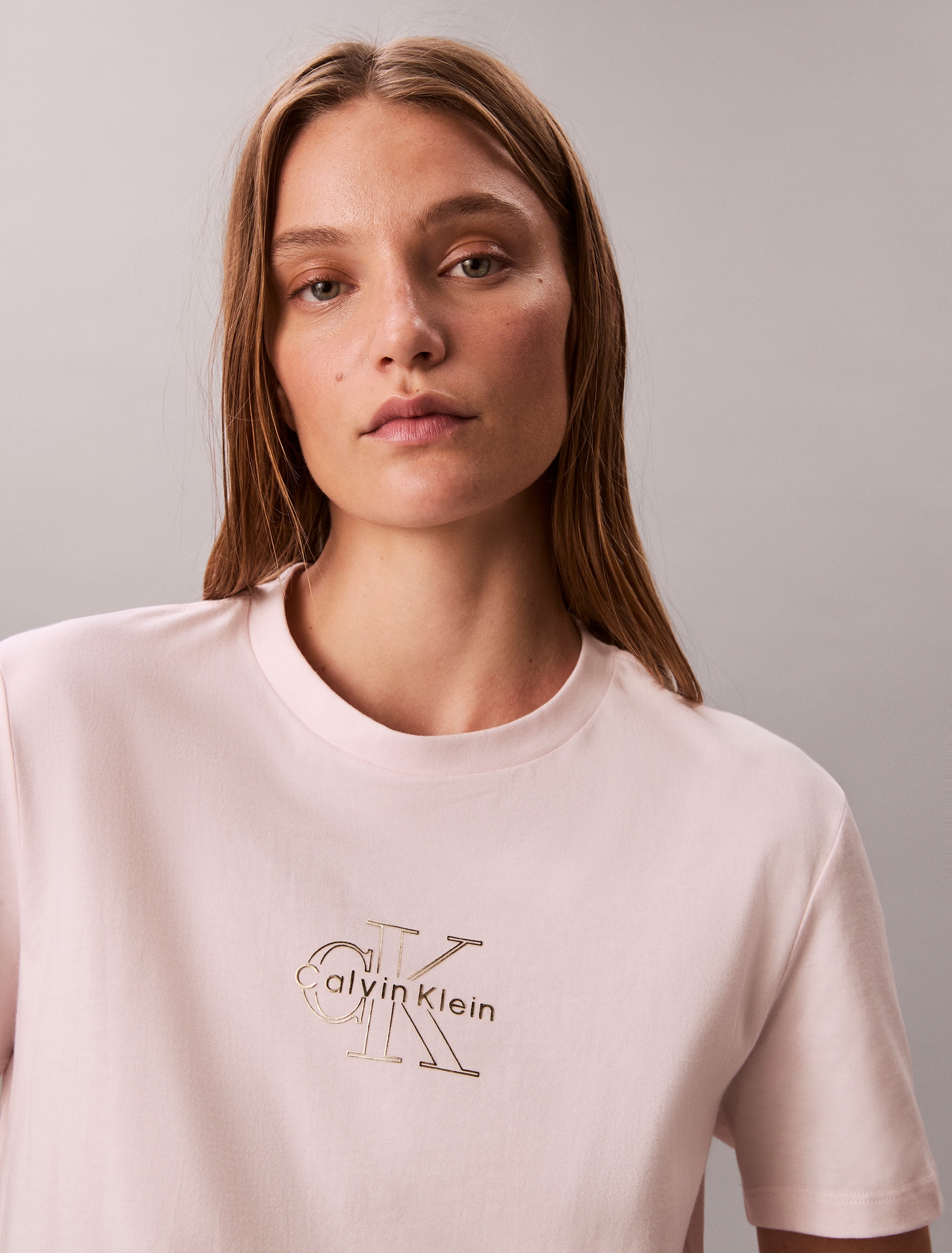 Calvin Klein Jeans T-Shirt »SS CLASSIC FOIL MONOLOGO TEE« Mit Metallic-Logo