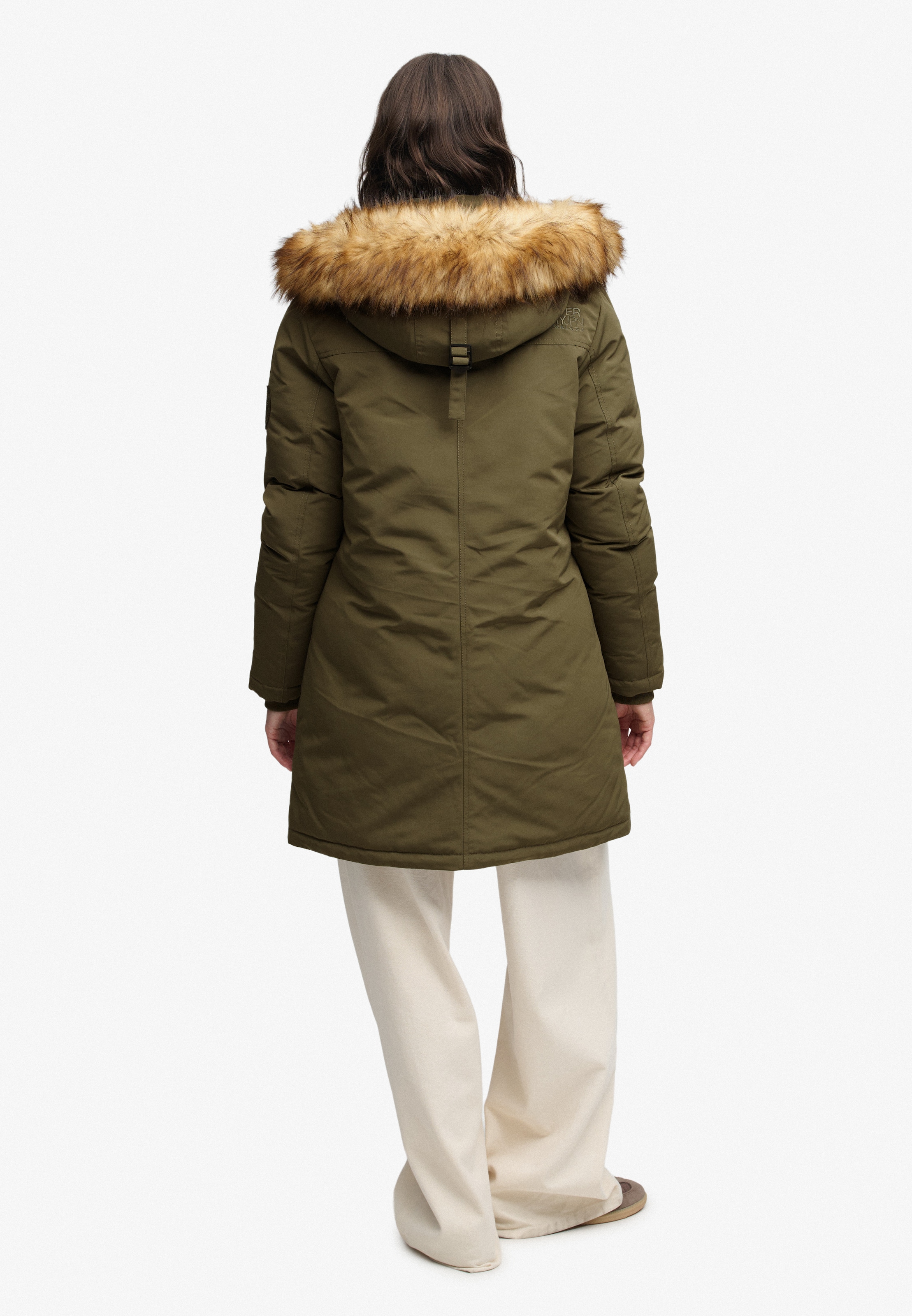 Superdry Parka »HOODED EVEREST PARKA JACKET« avec capuche fibre synthétique, coupe décontractée