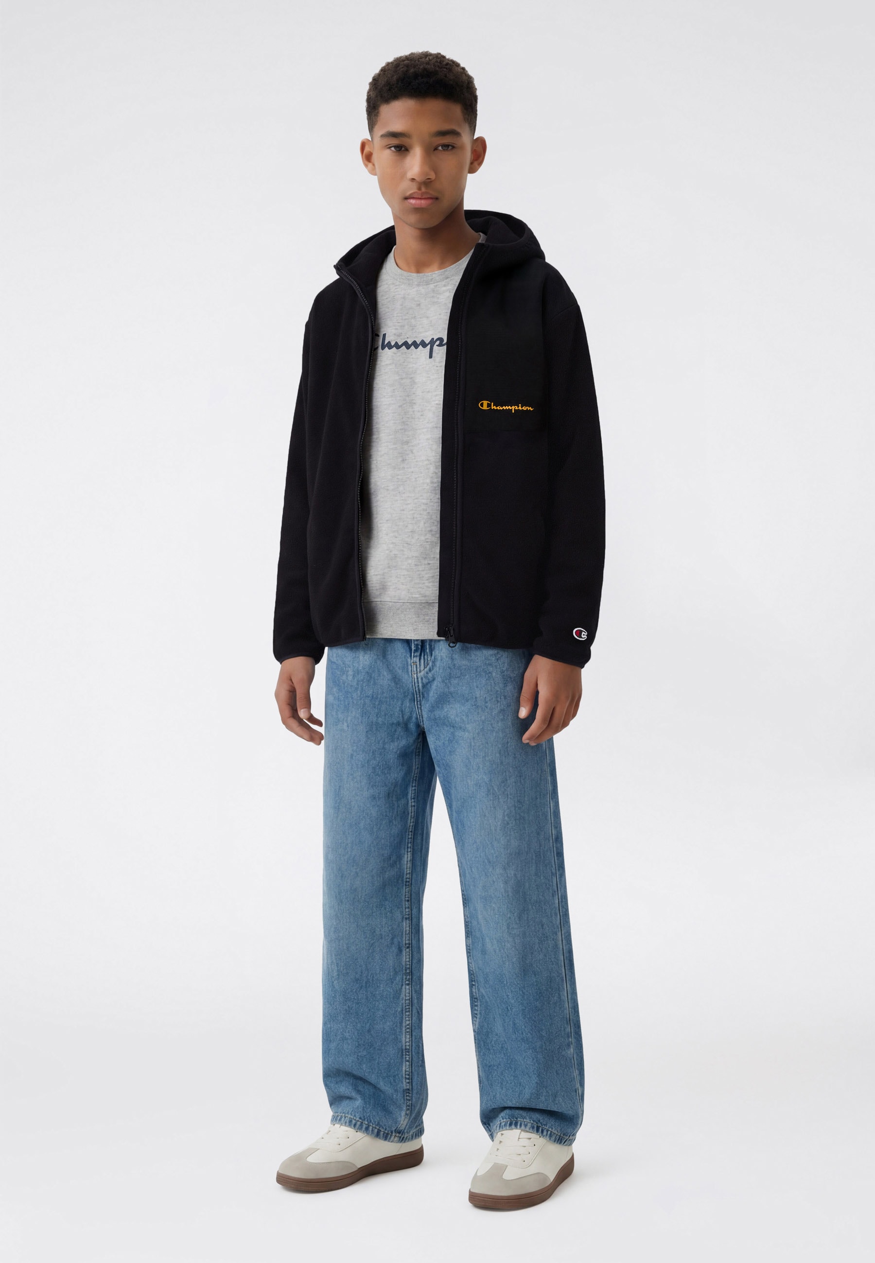 Champion Fleecejacke »SPORTWEAR HOODIE Loose Fit Polar« mit weichem Obermaterial, in den Grössen S bis XXL erhältlich