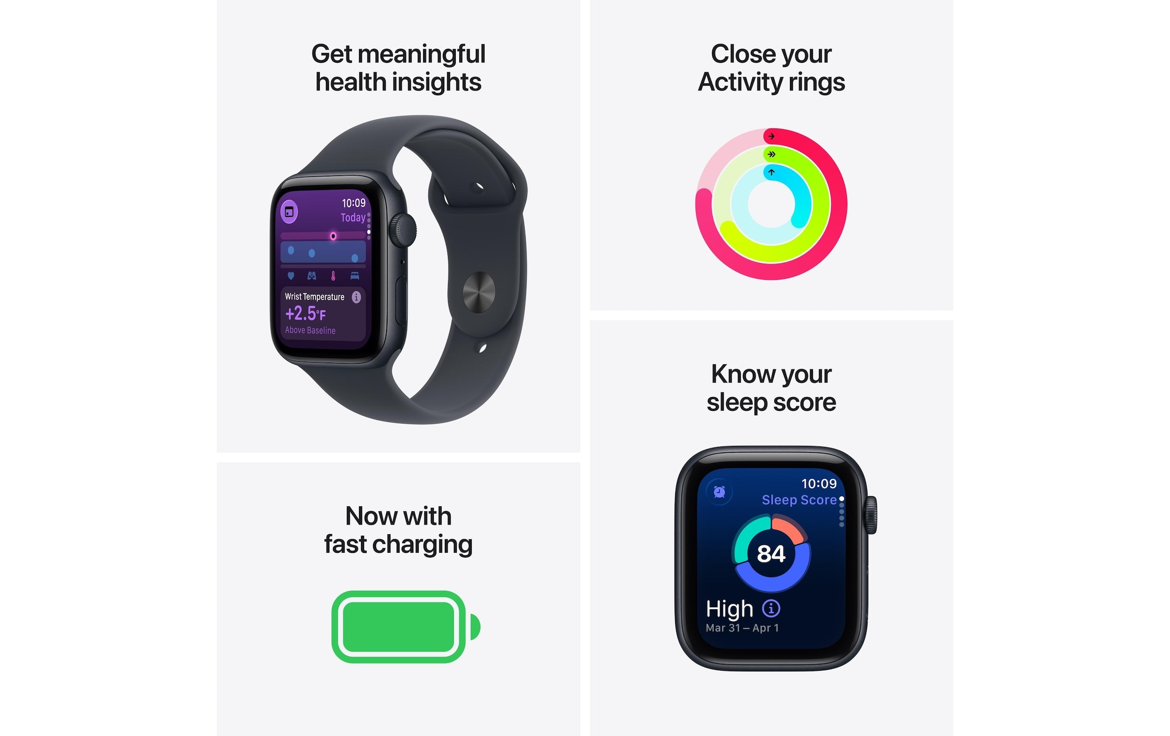 Apple Smartwatch »Watch SE 3 Sport Band«(34) Watch OS