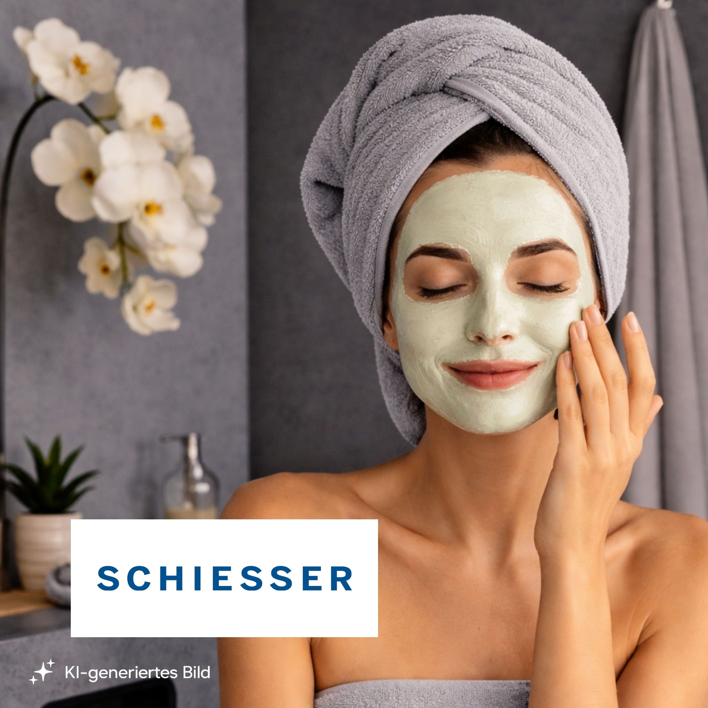Schiesser Gant de toilette »Milano Waschhandschuh-Set aus weicher Baumwolle in Frottier-Qualität« avec bordure tissée
