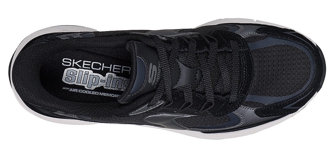 Skechers Baskets slip-on »STAMINA SPORT«  sneaker rétro, chaussure à lacets avec éléments métalliques